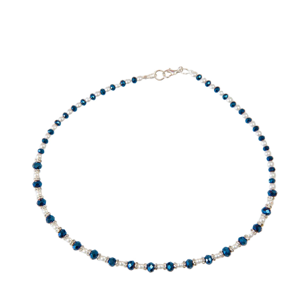 Dark Blue Sheen Necklace