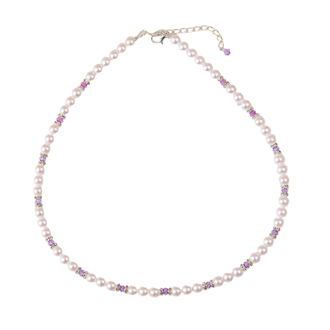 Lilac Pearl Necklace