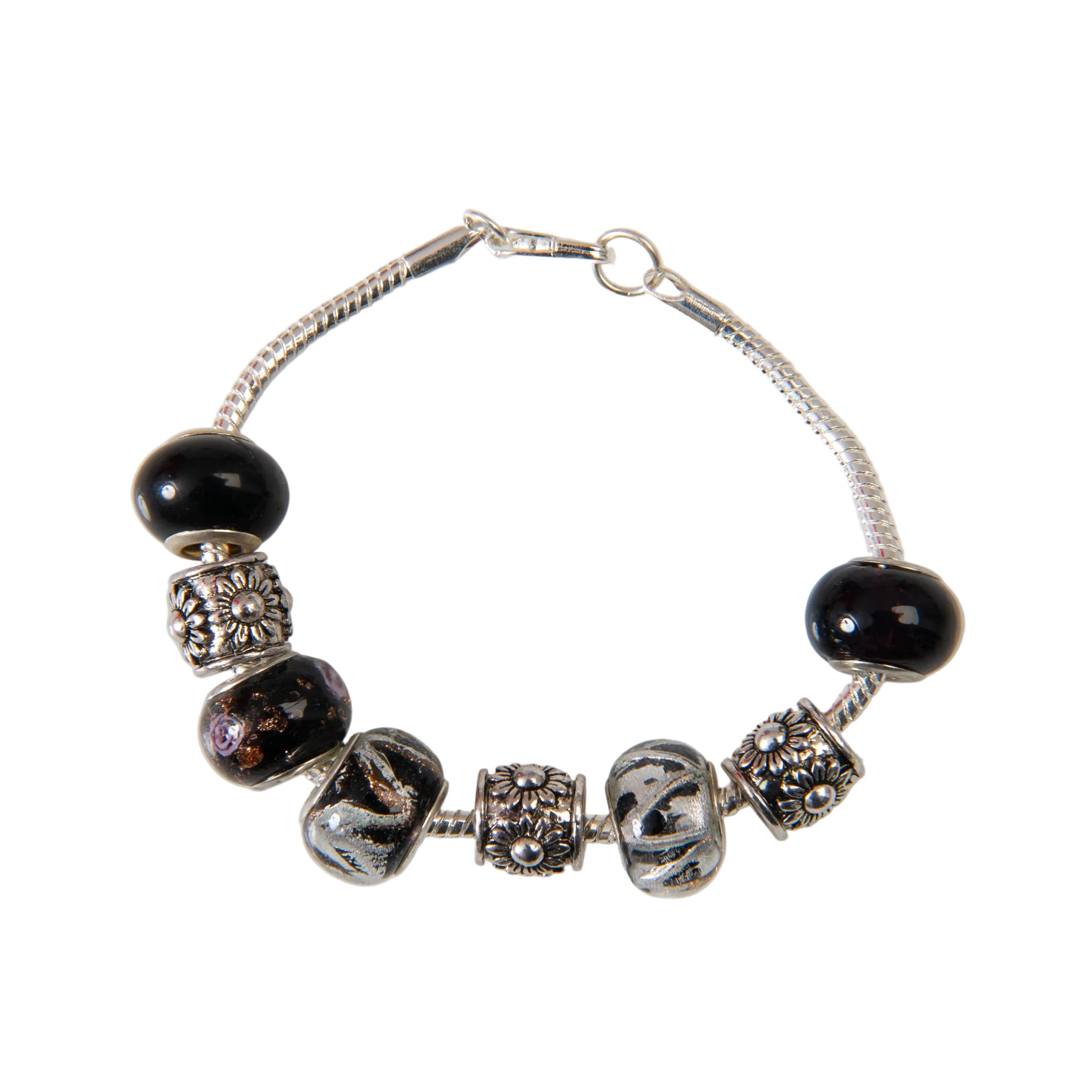 Black Charm Bracelet