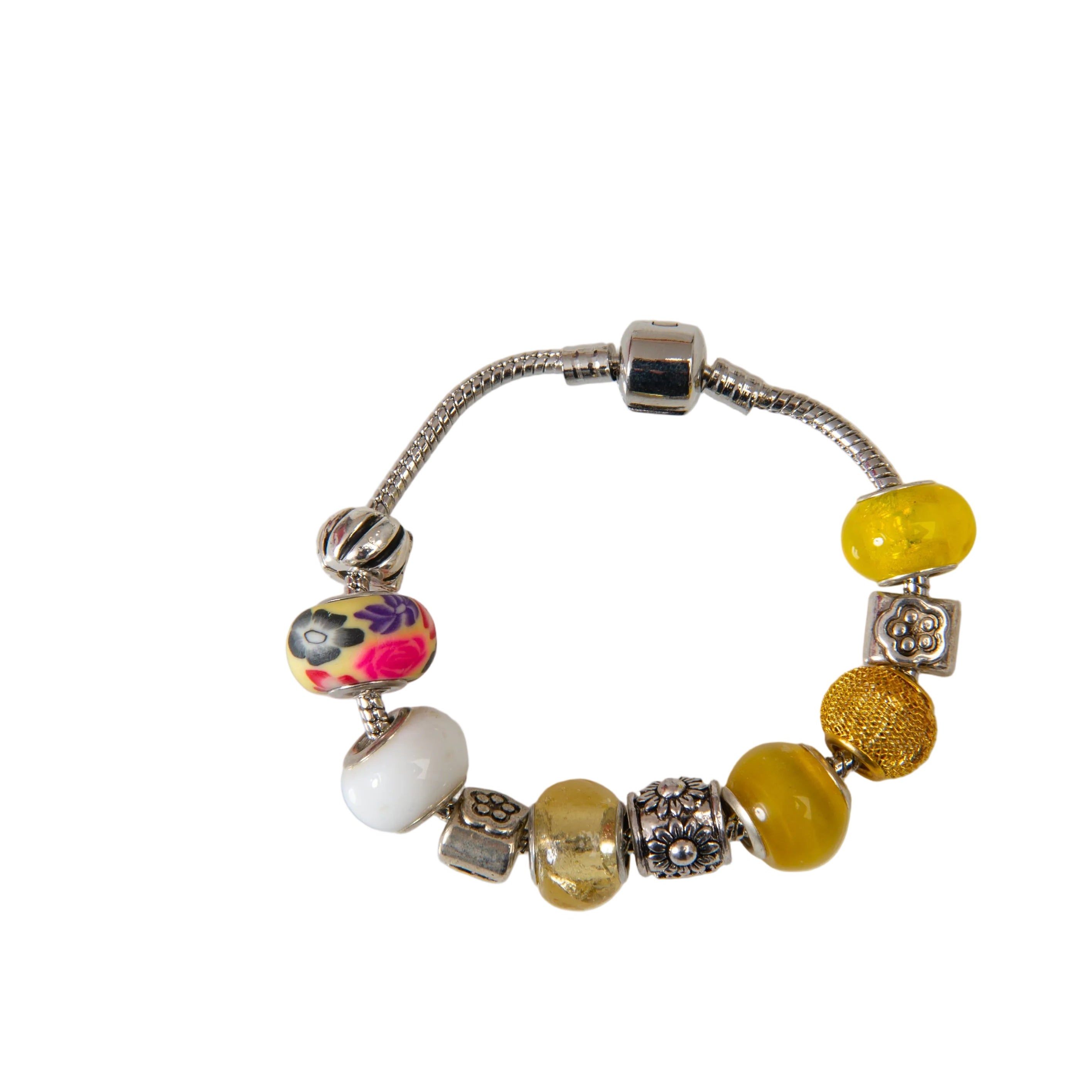 Yellow Charm Bracelet