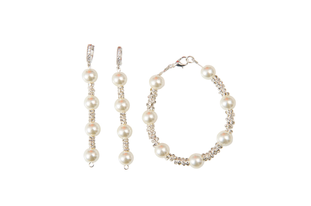 Diamante Avec Pearl Bracelet