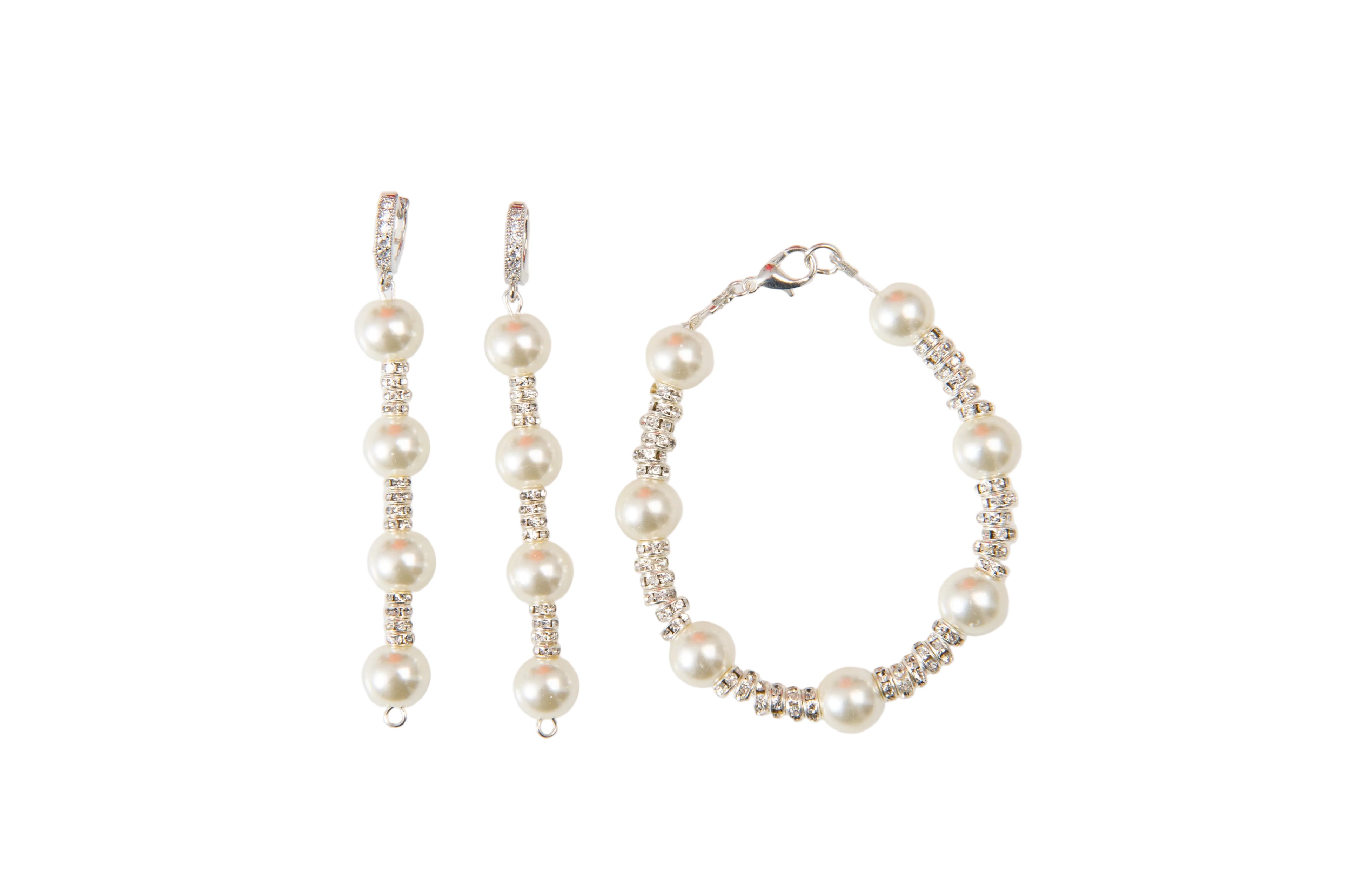 Diamante Avec Pearl Bracelet