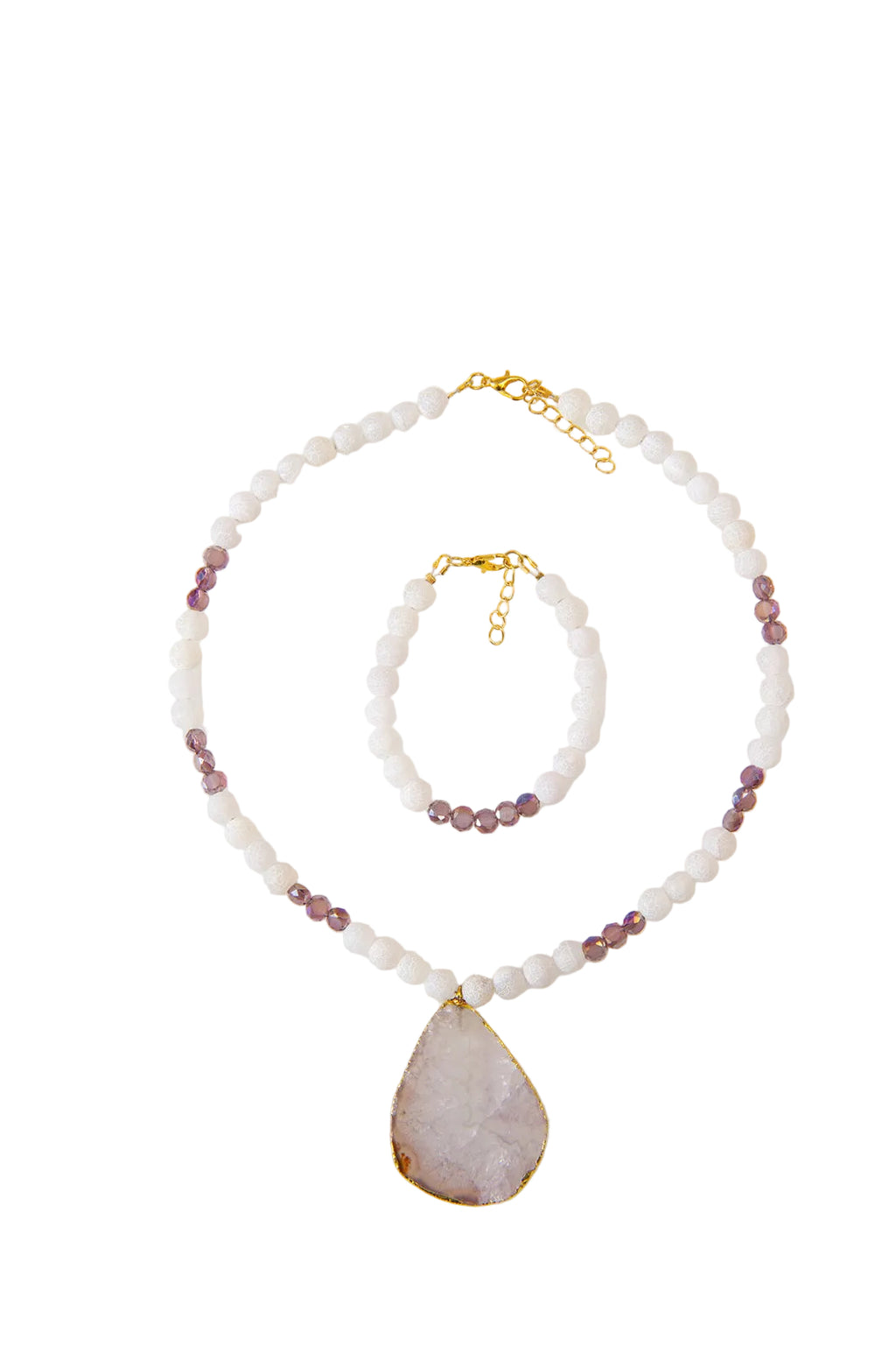Frosty Agate Necklace