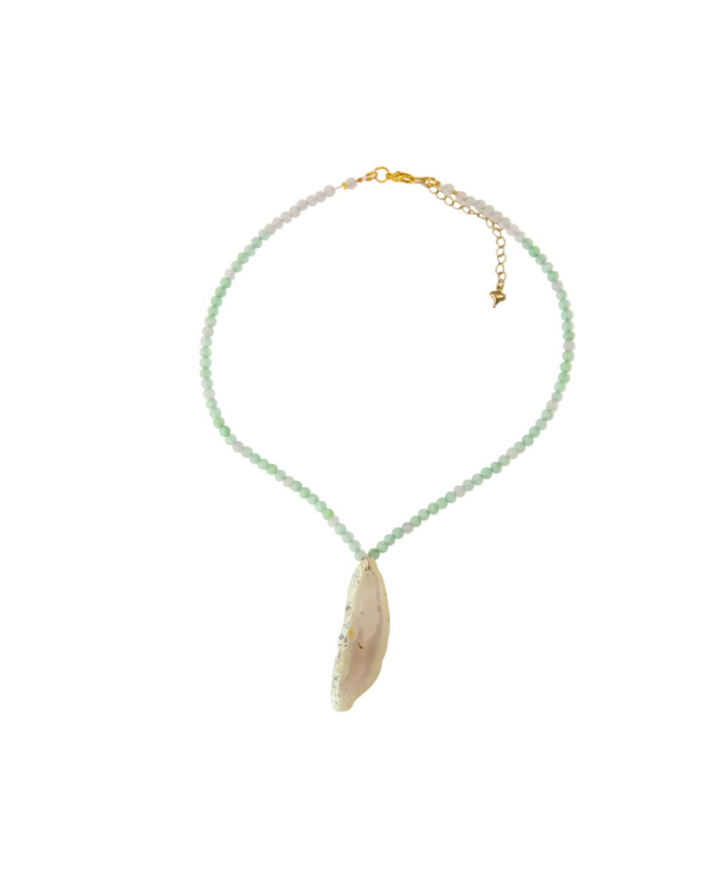 Pale Green Agate Necklace