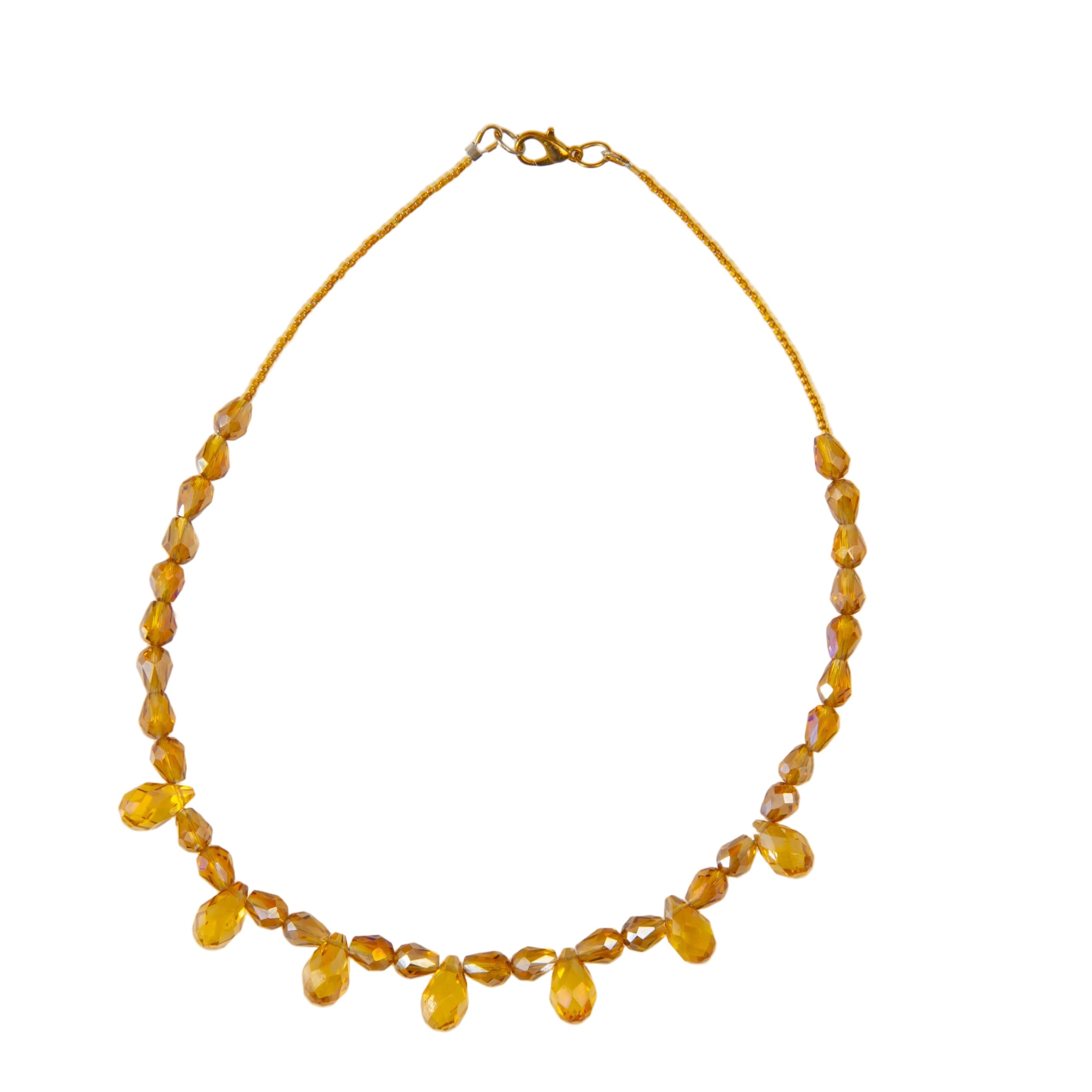 Amber Crystal Necklace