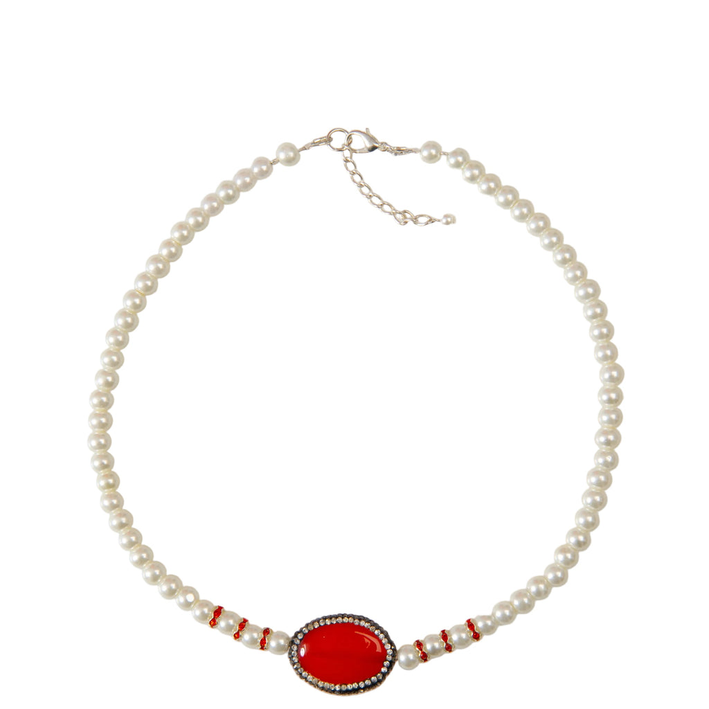 Orange Pendant Necklace