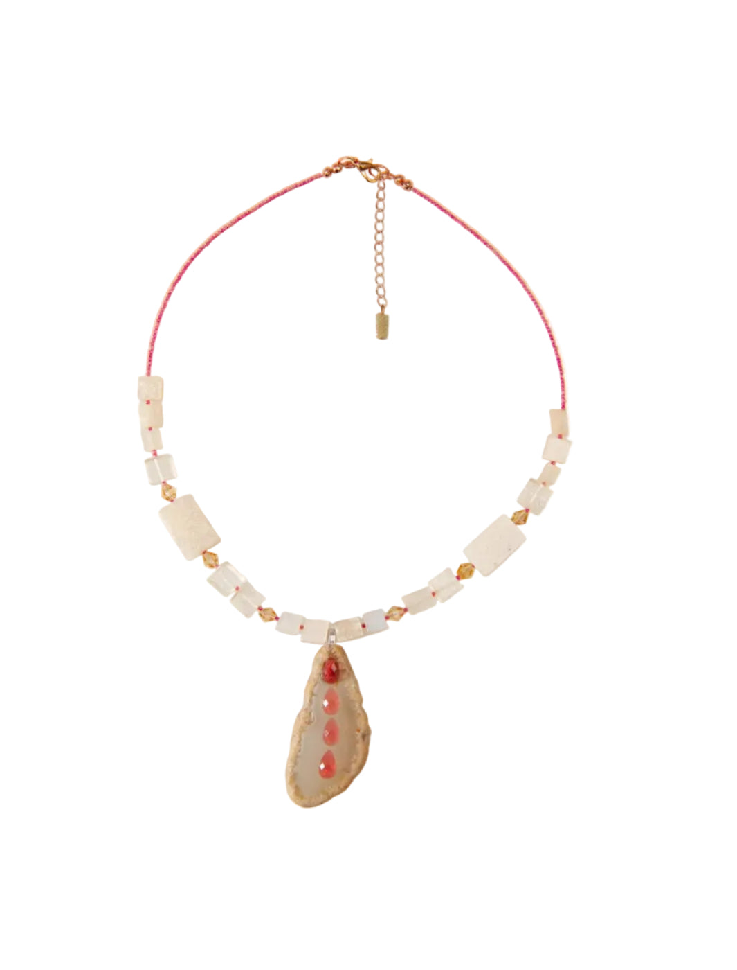 Neutral Coral Necklace
