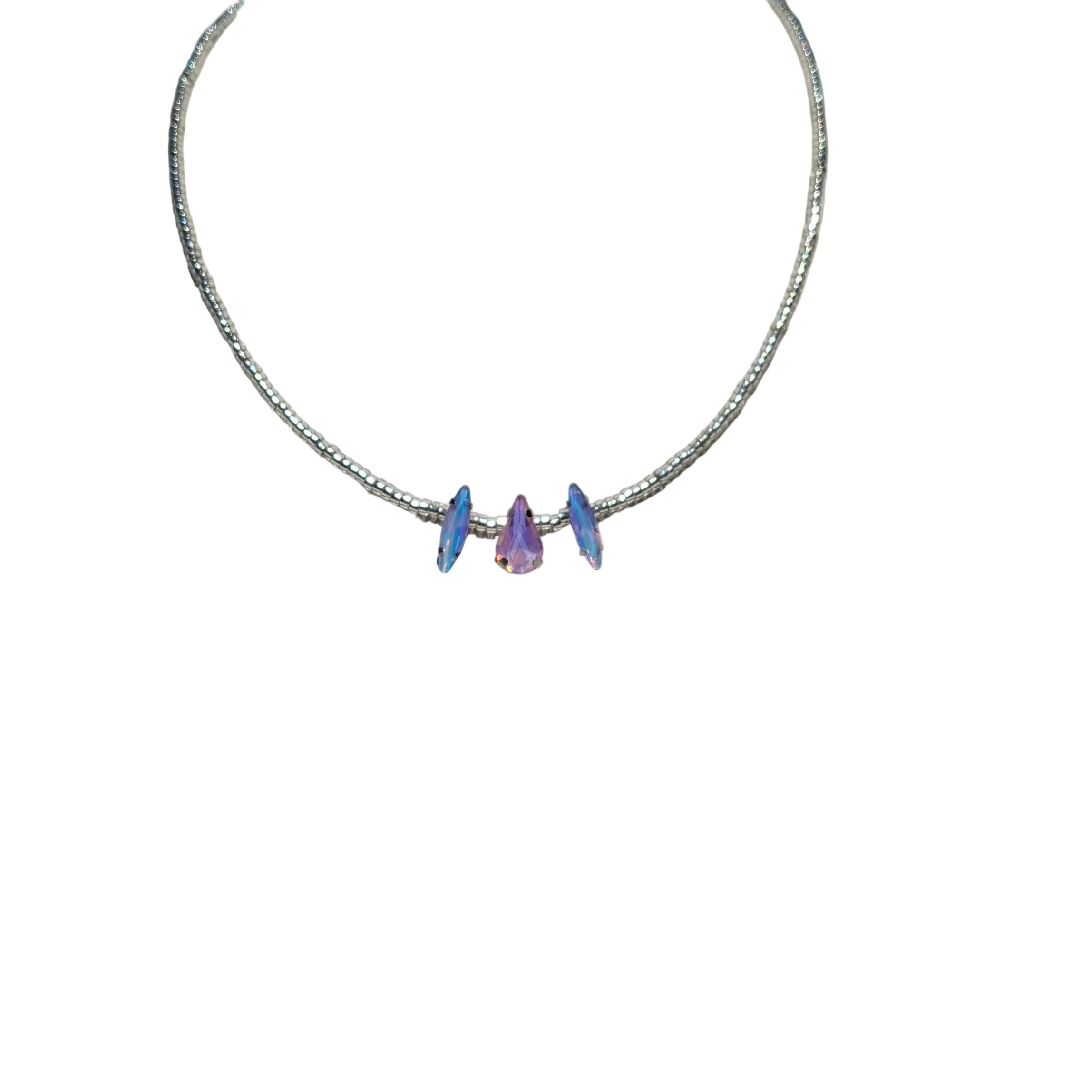 Pastel Trio Crystal Necklace