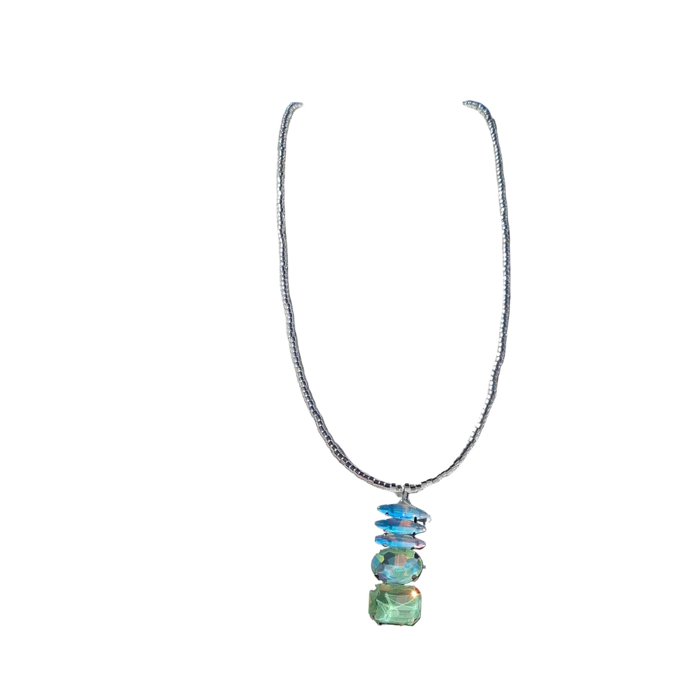 Pastel Stack Pendant Necklace
