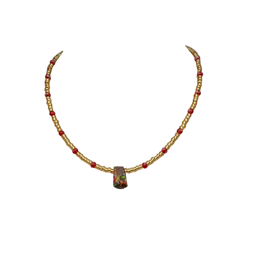 Gold Floral Necklace