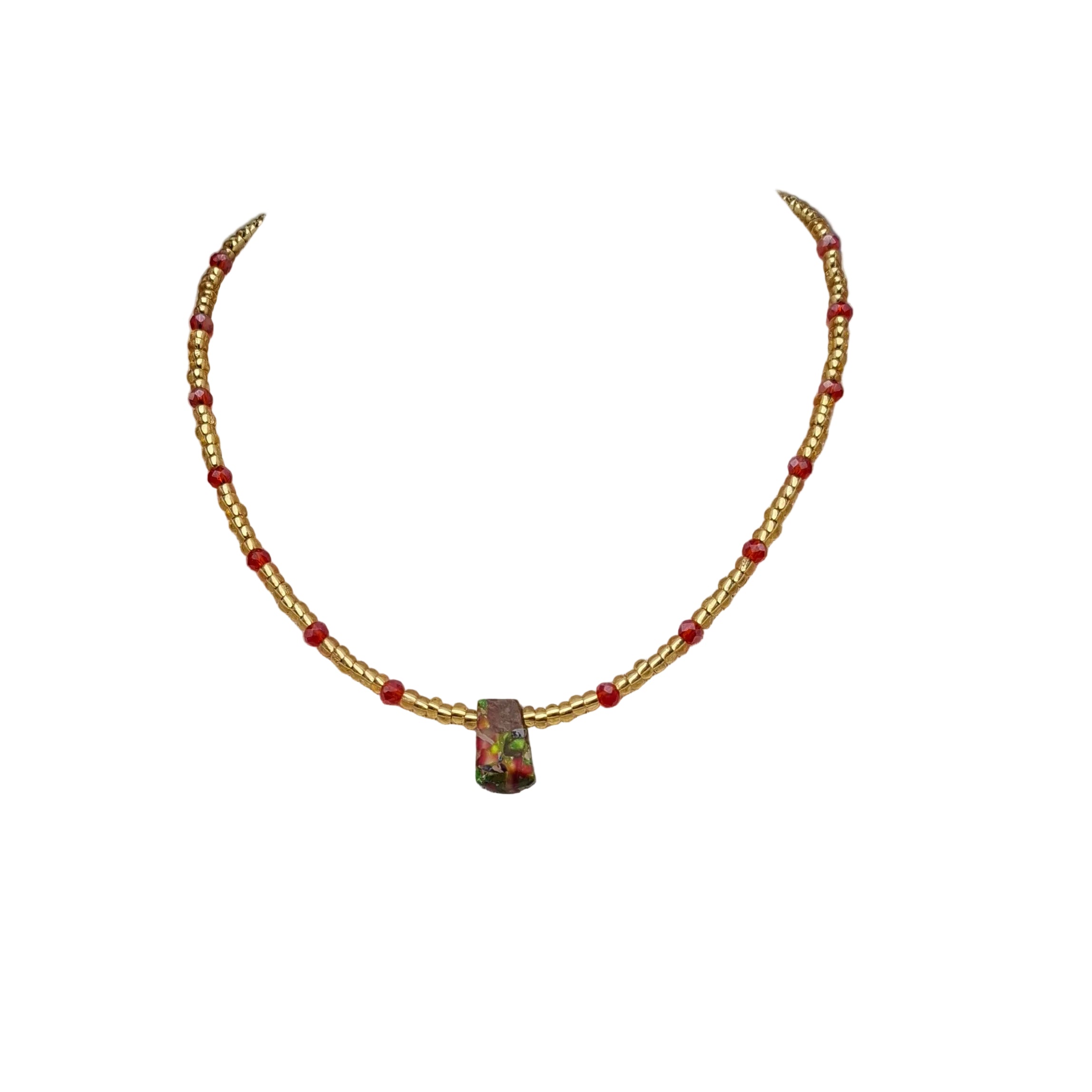 Gold Floral Necklace