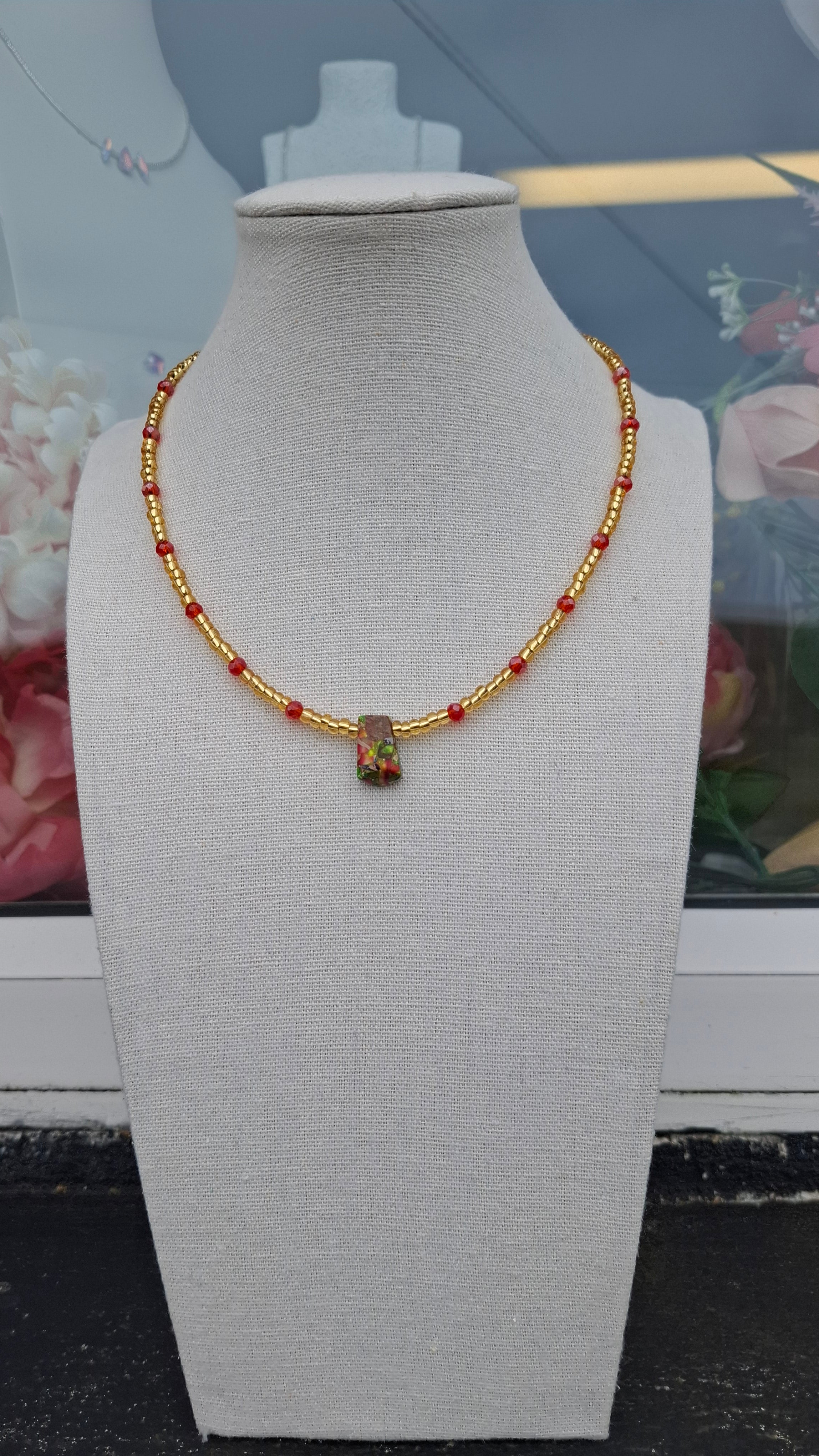 Gold Floral Necklace