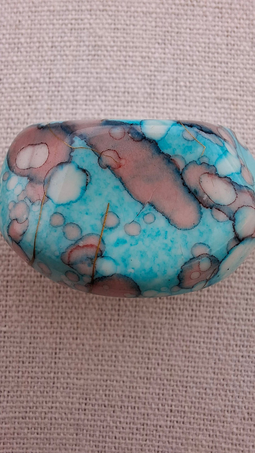 Turquoise & Peach Bracelet