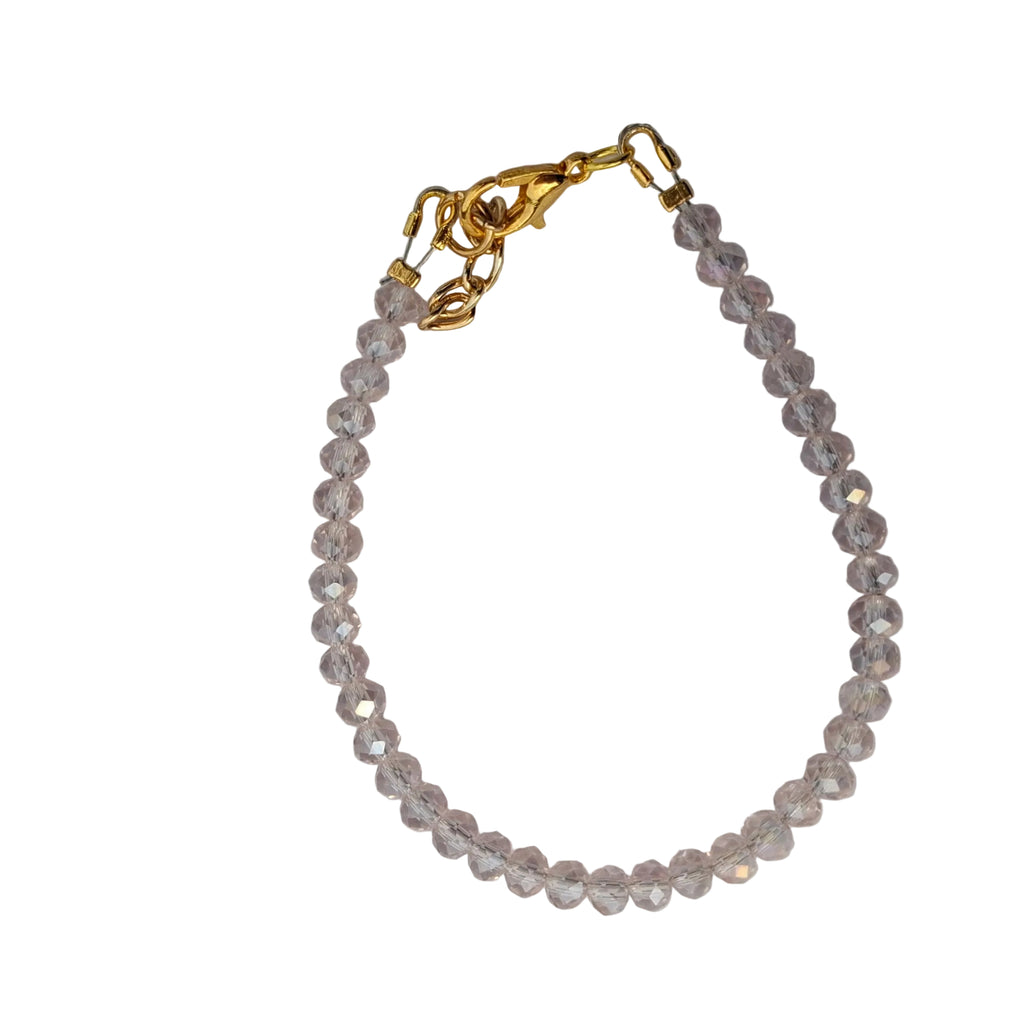 Pastel Pink Crystal Bracelet