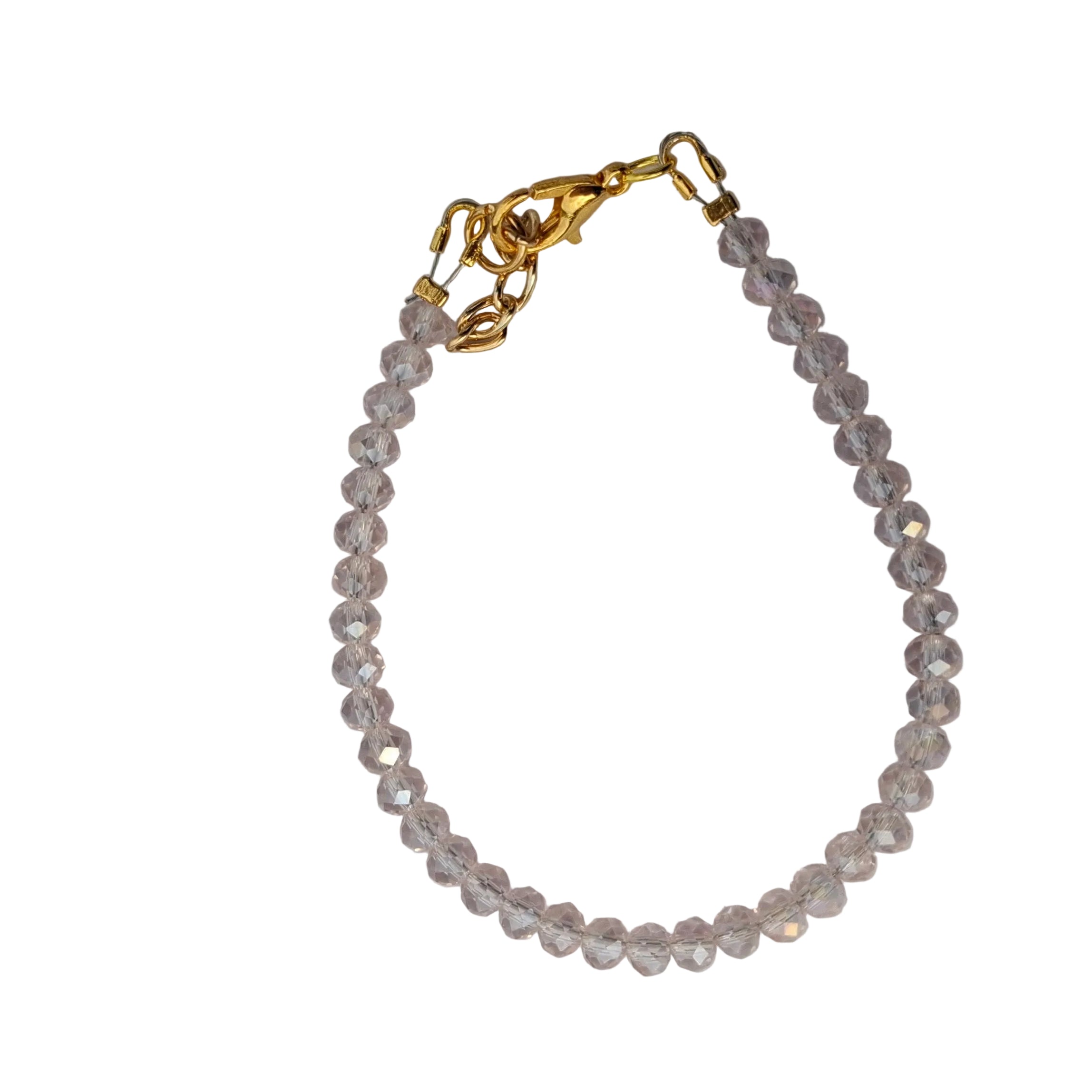 Pastel Pink Crystal Bracelet