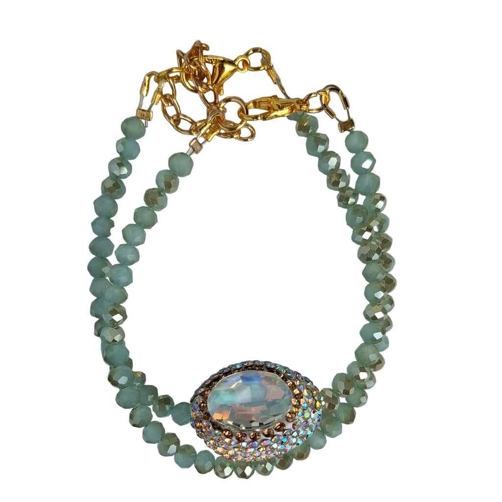 Aqua Crystal Bracelet