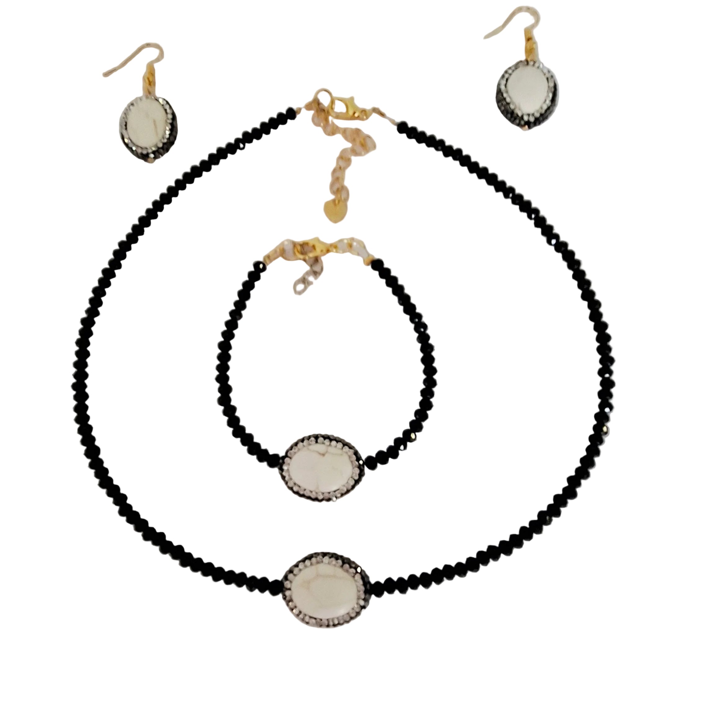 Cream Agate Sheen Necklace