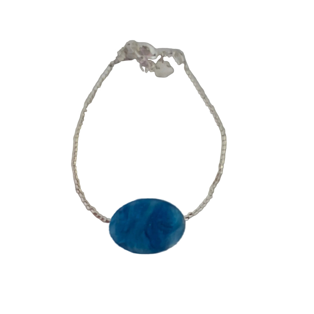 Blue Marble Bracelet