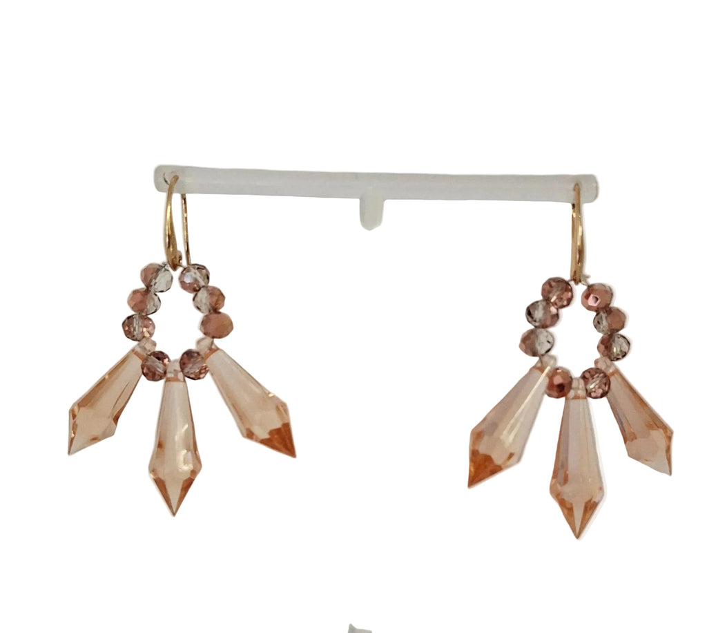 Peachy Fan Earrings
