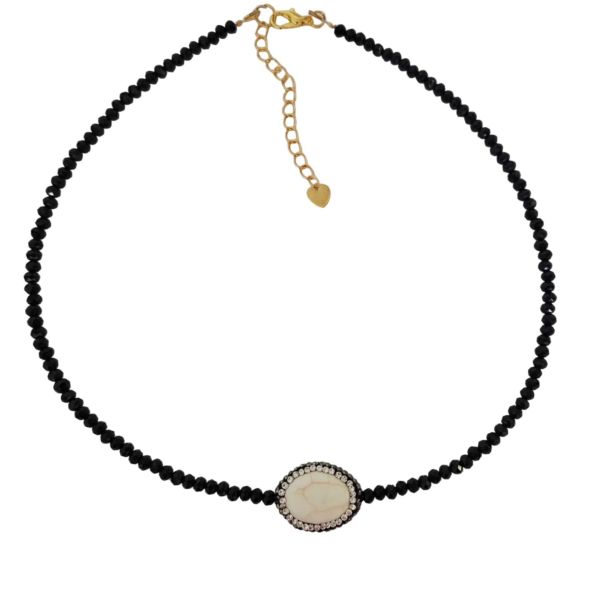 Cream Agate Sheen Necklace