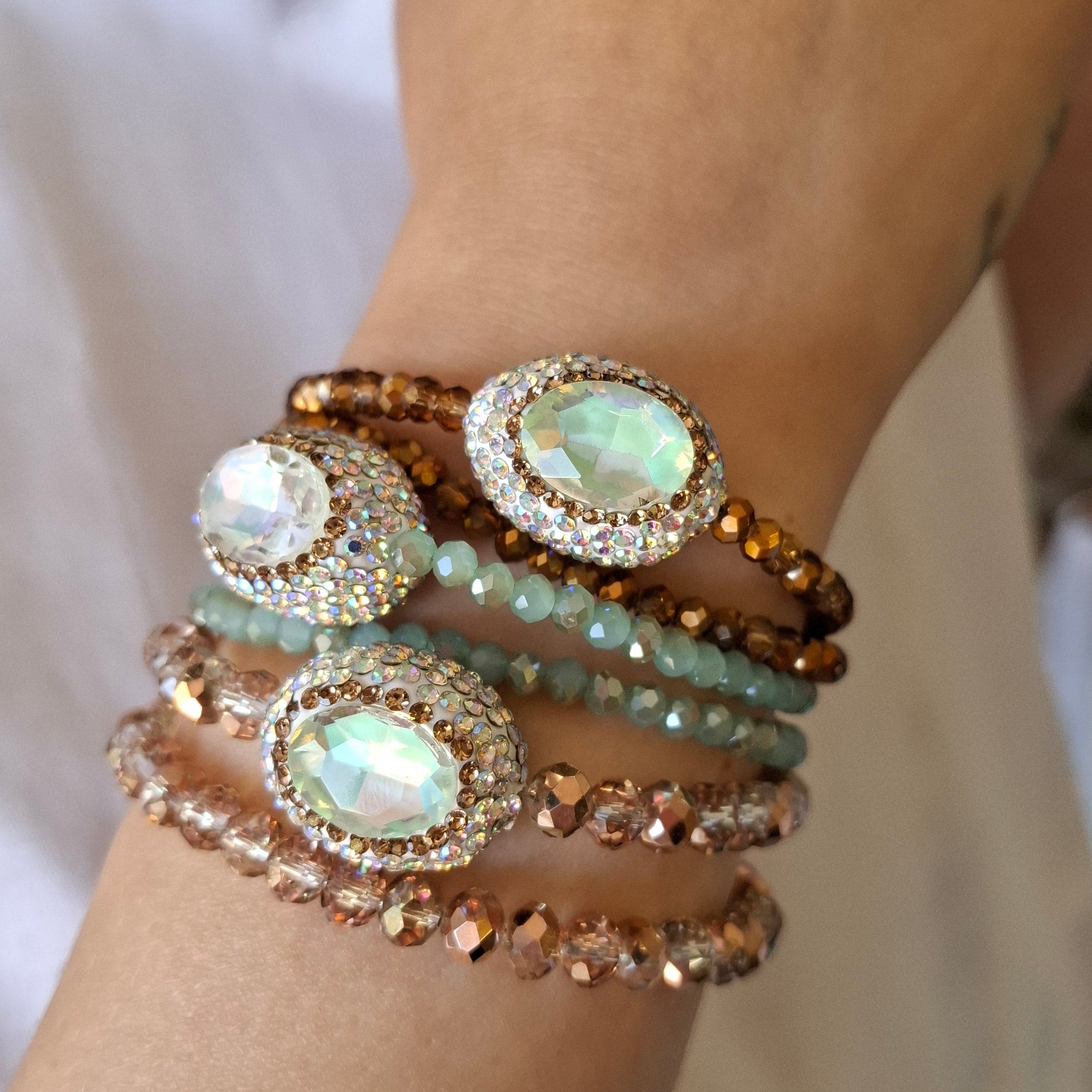 Aqua Crystal Bracelet