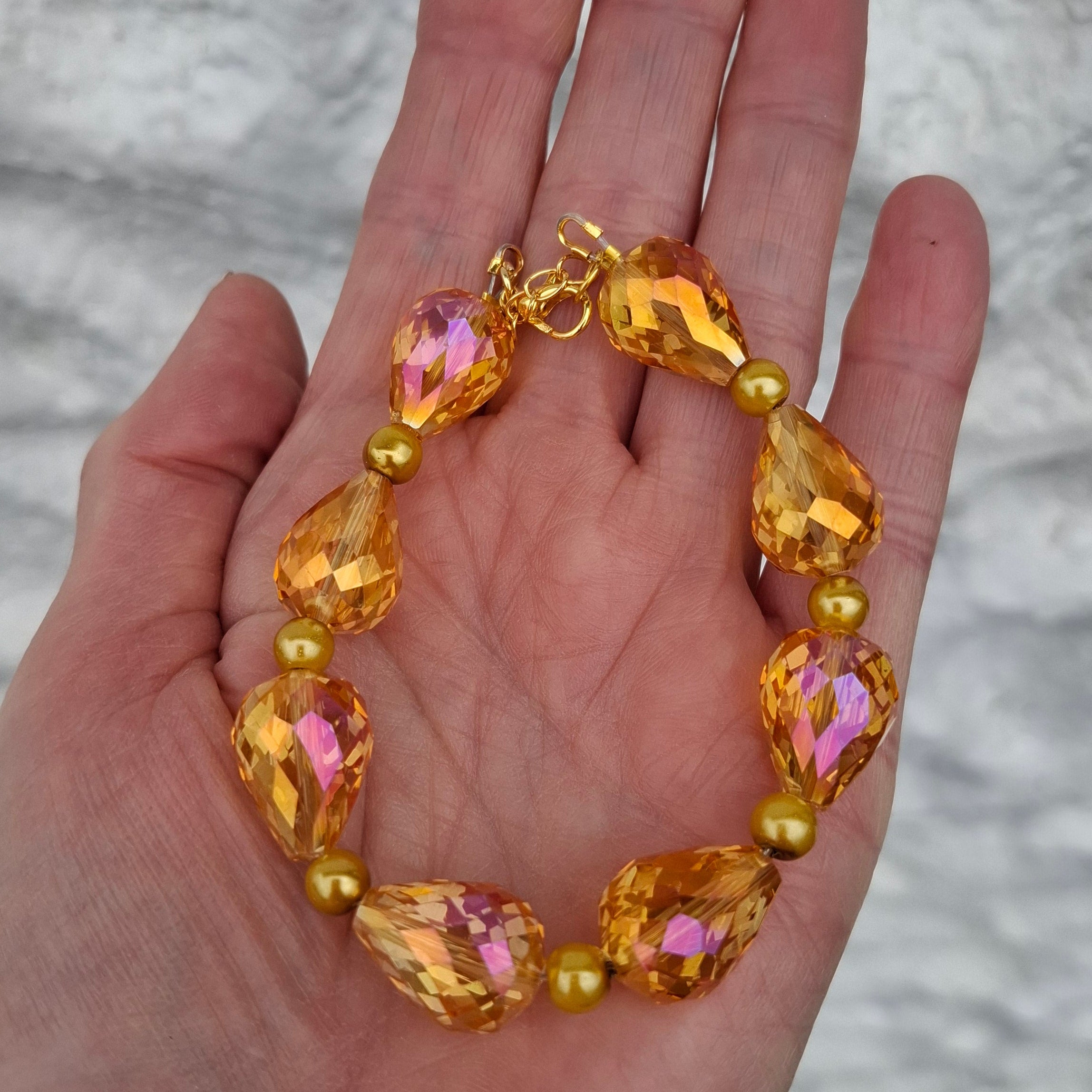 Golden Crystal Bracelet