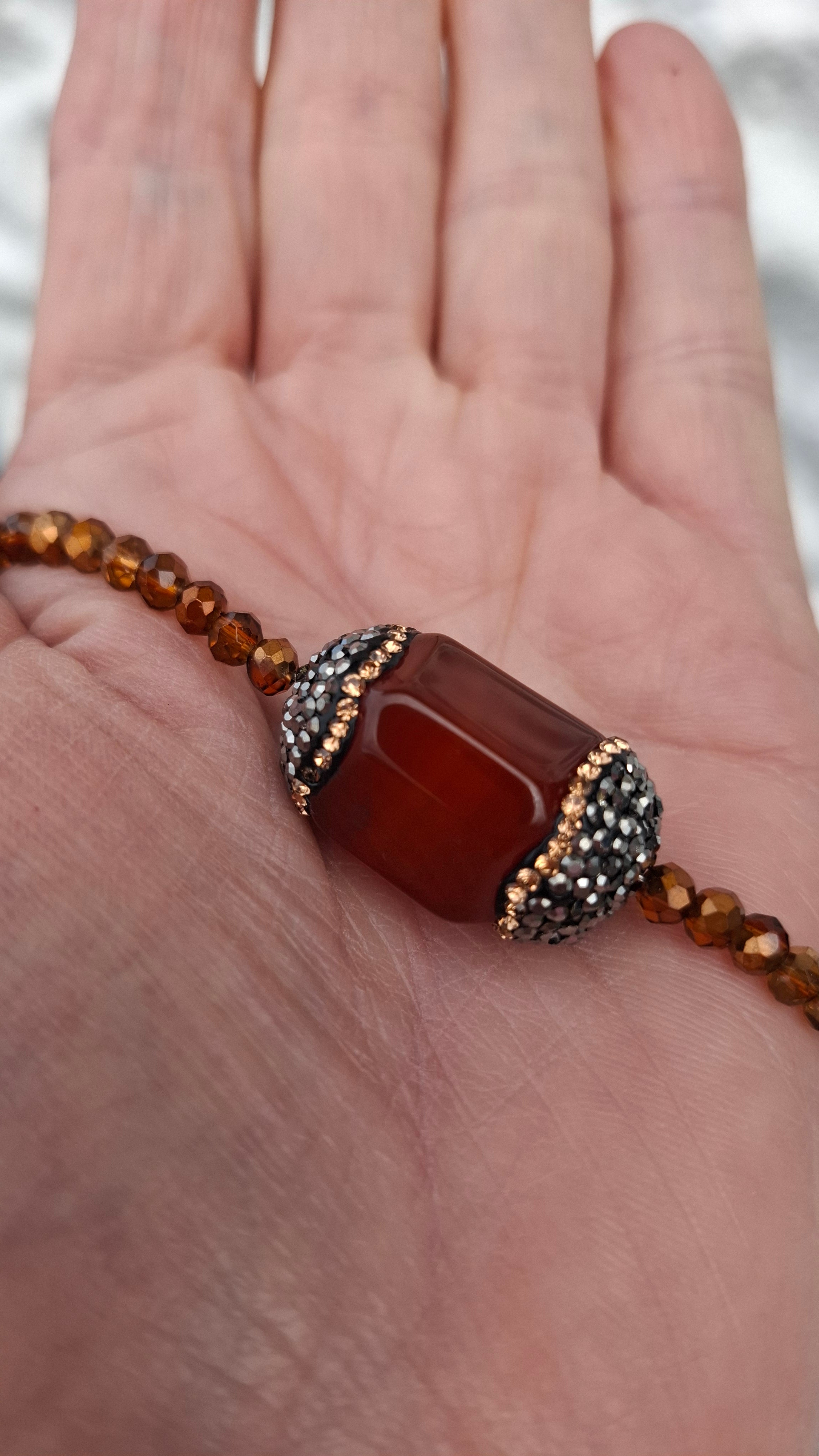 Caramel Marble Necklace
