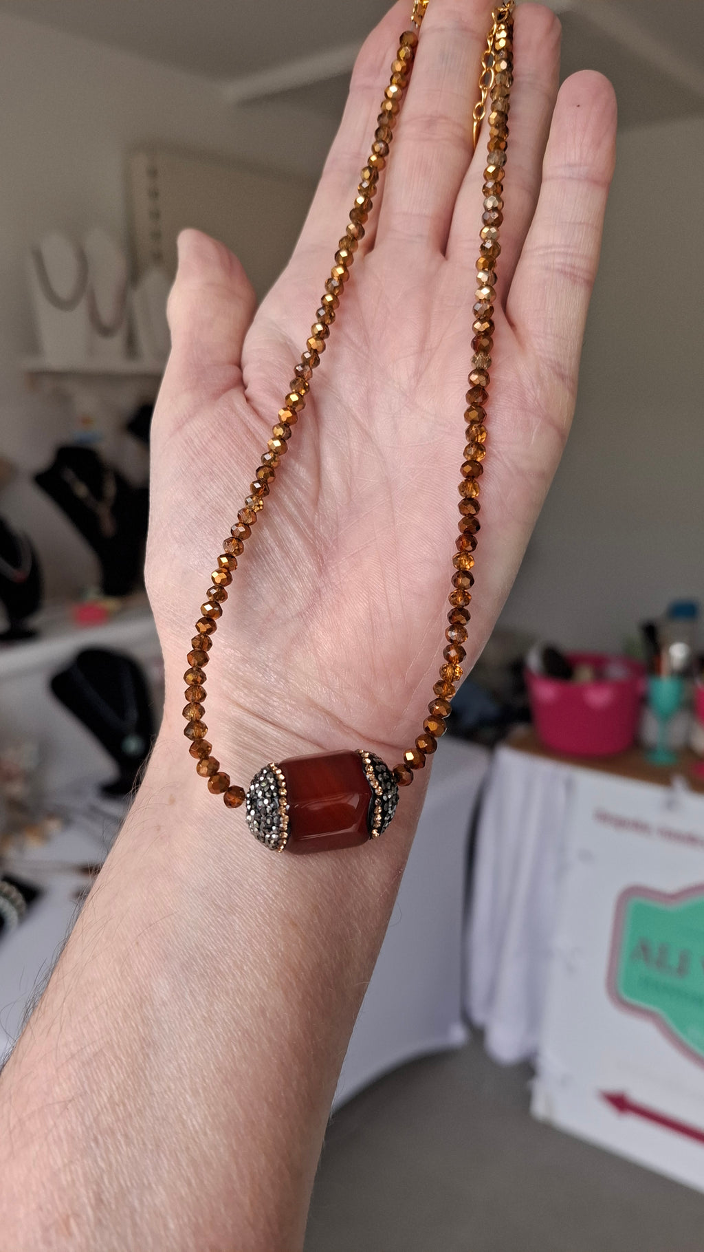 Caramel Marble Necklace