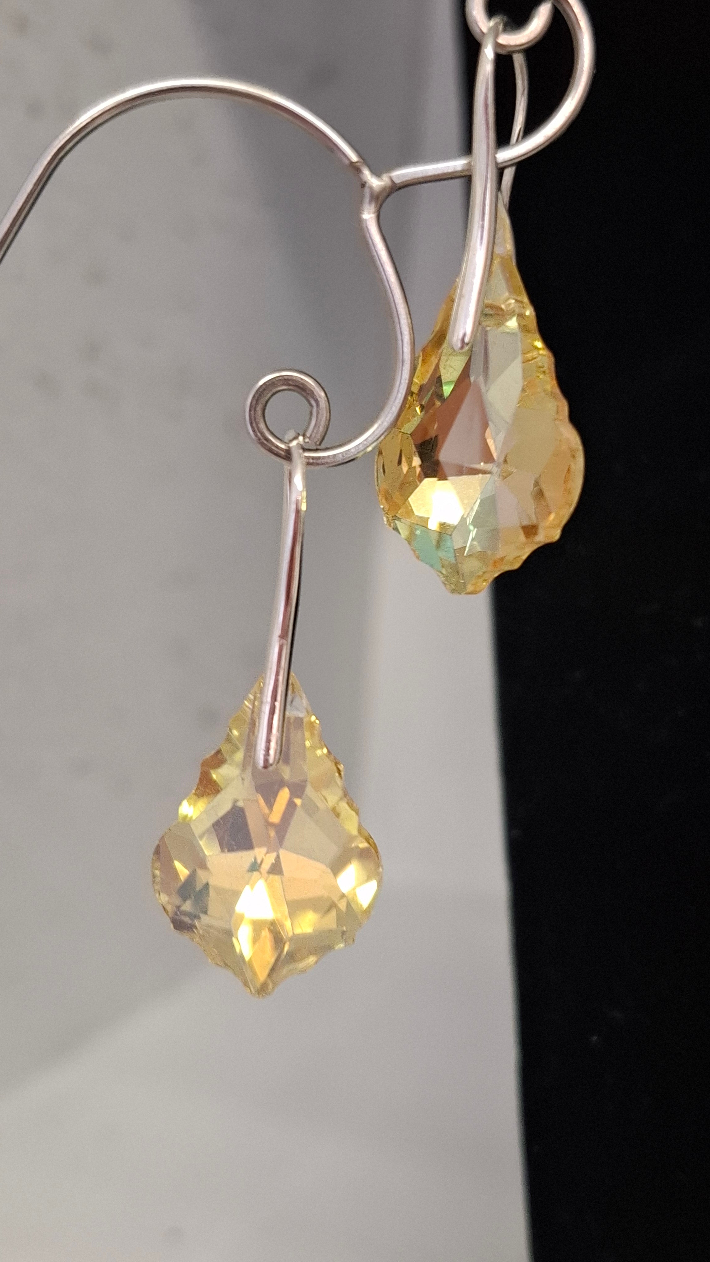 Lemon Crystal Earrings