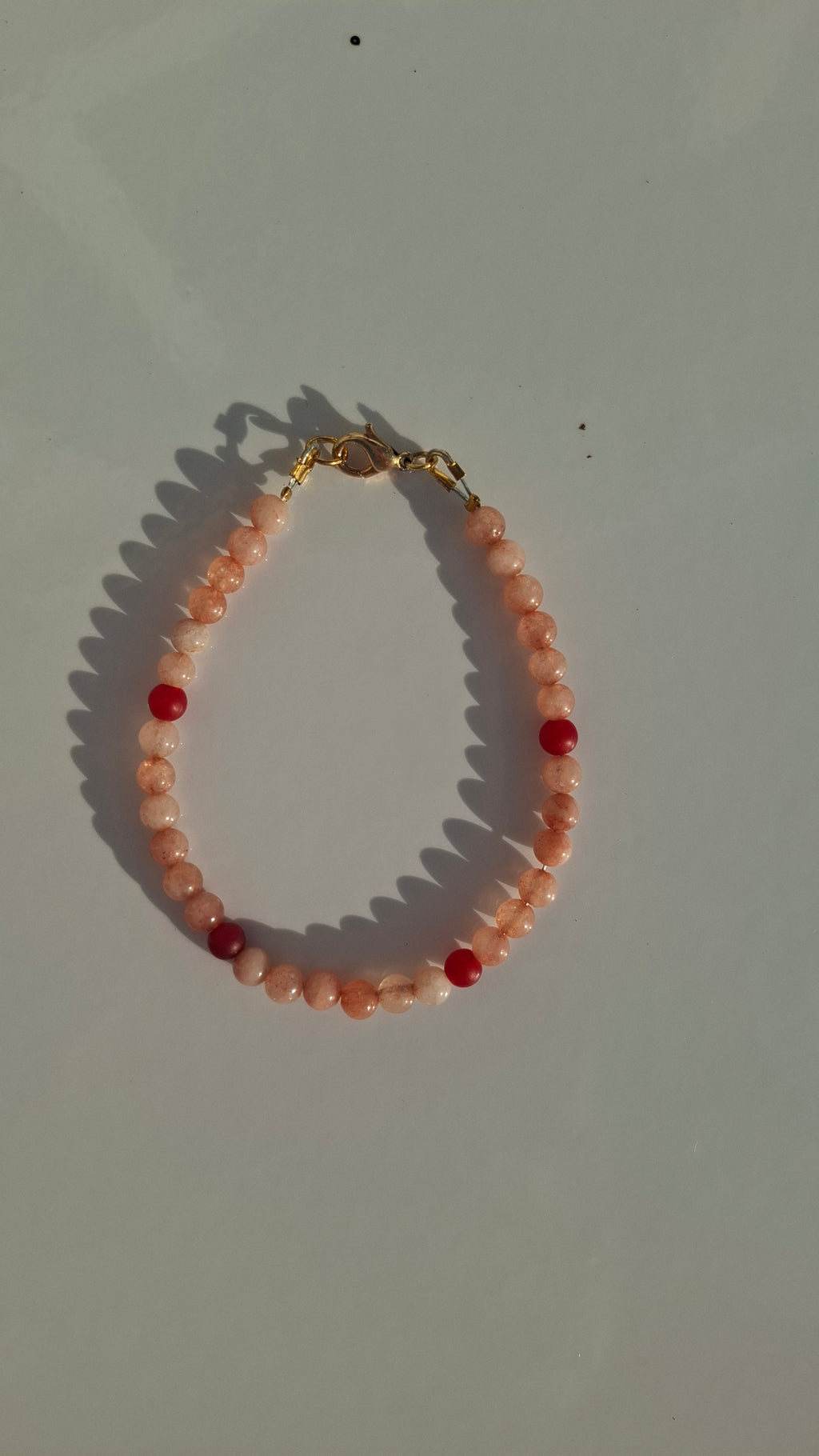 Muted Pink Jade Bracelet