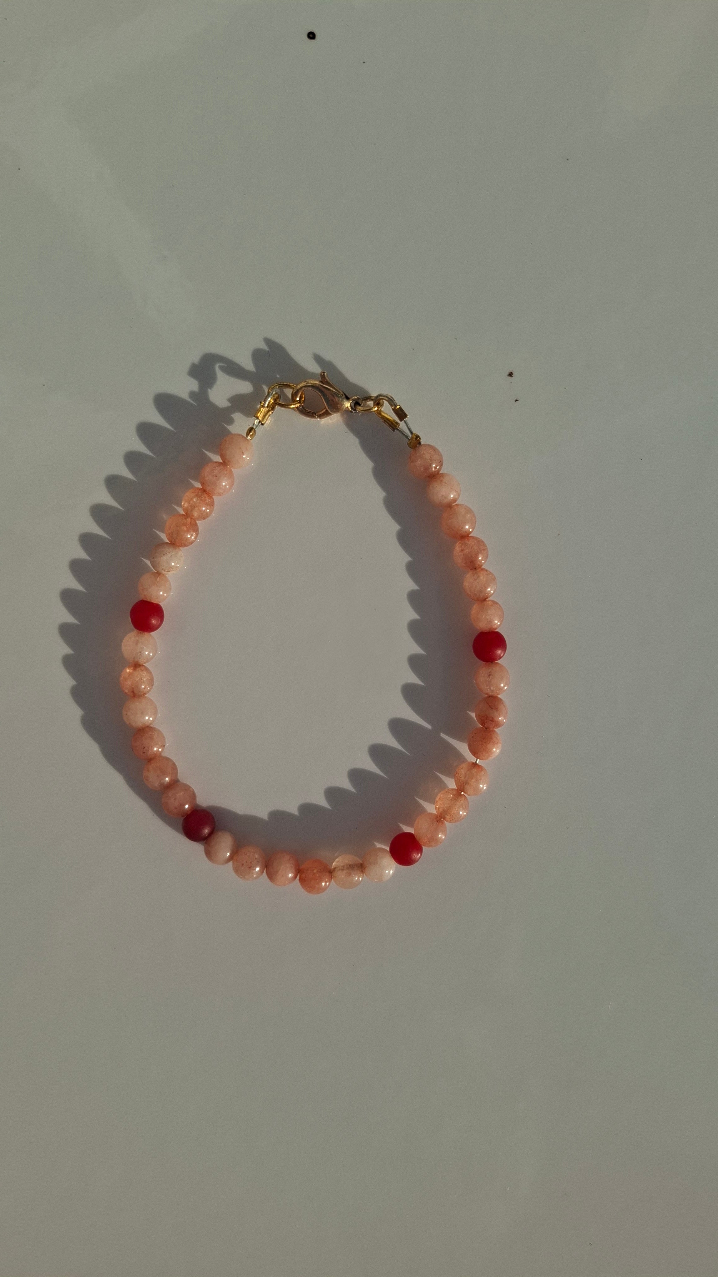Muted Pink Jade Bracelet
