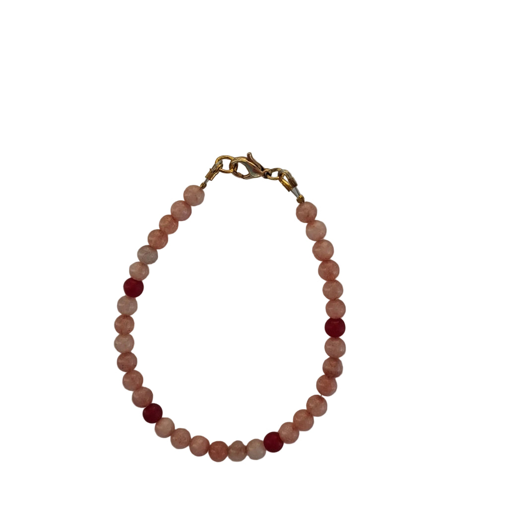 Muted Pink Jade Bracelet