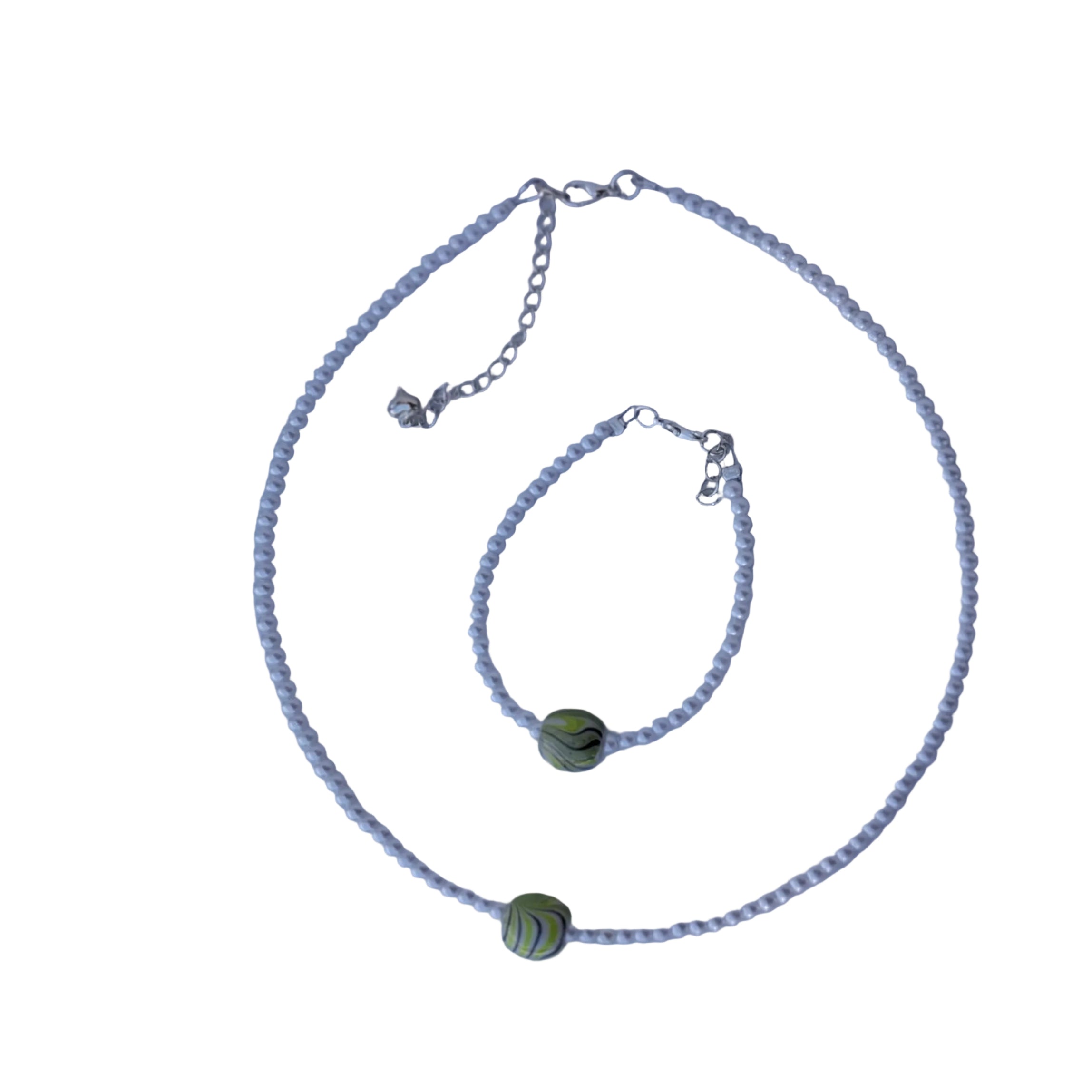 Pale Green Swirl Bracelet