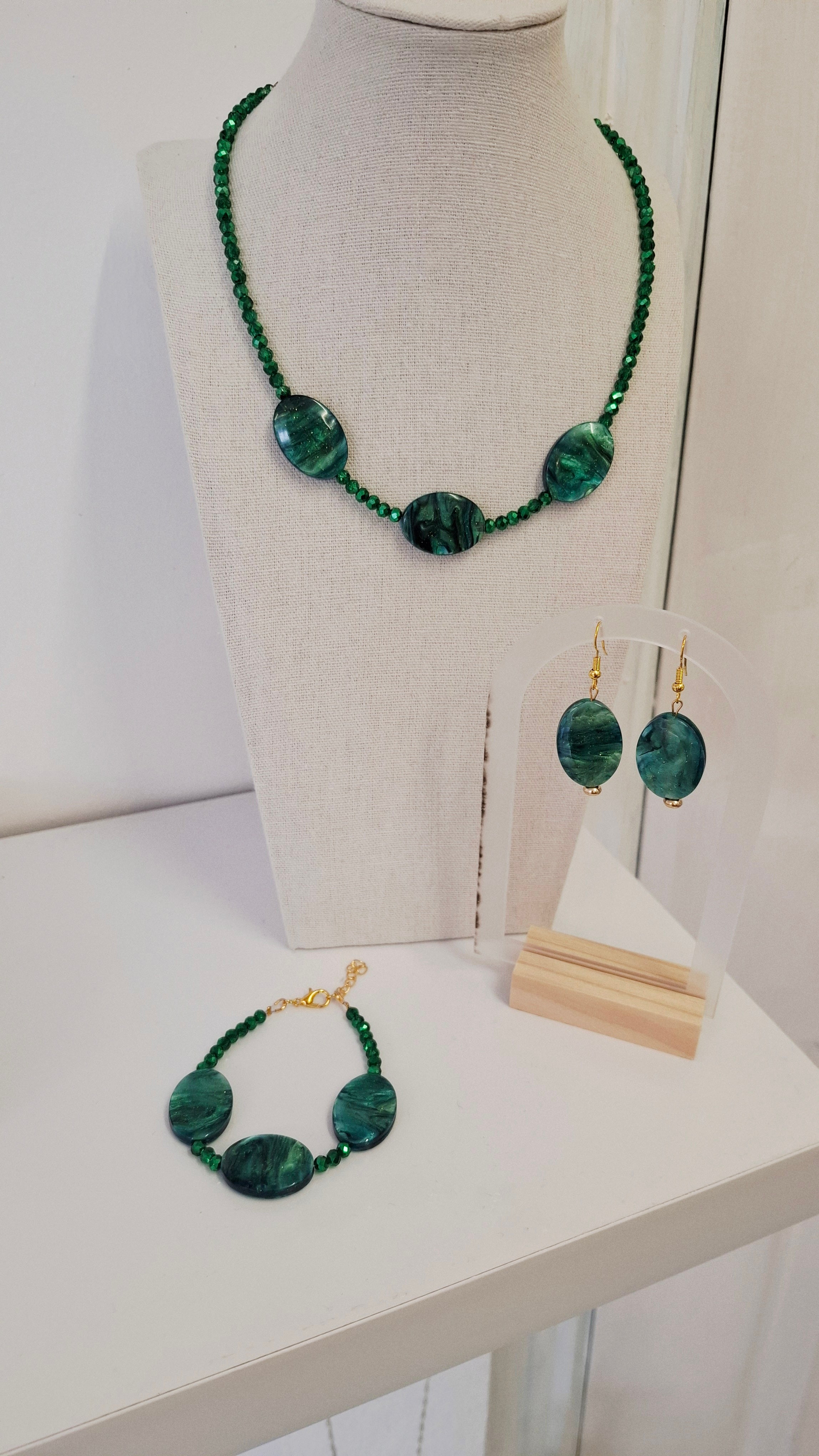 Green Marble Bracelet
