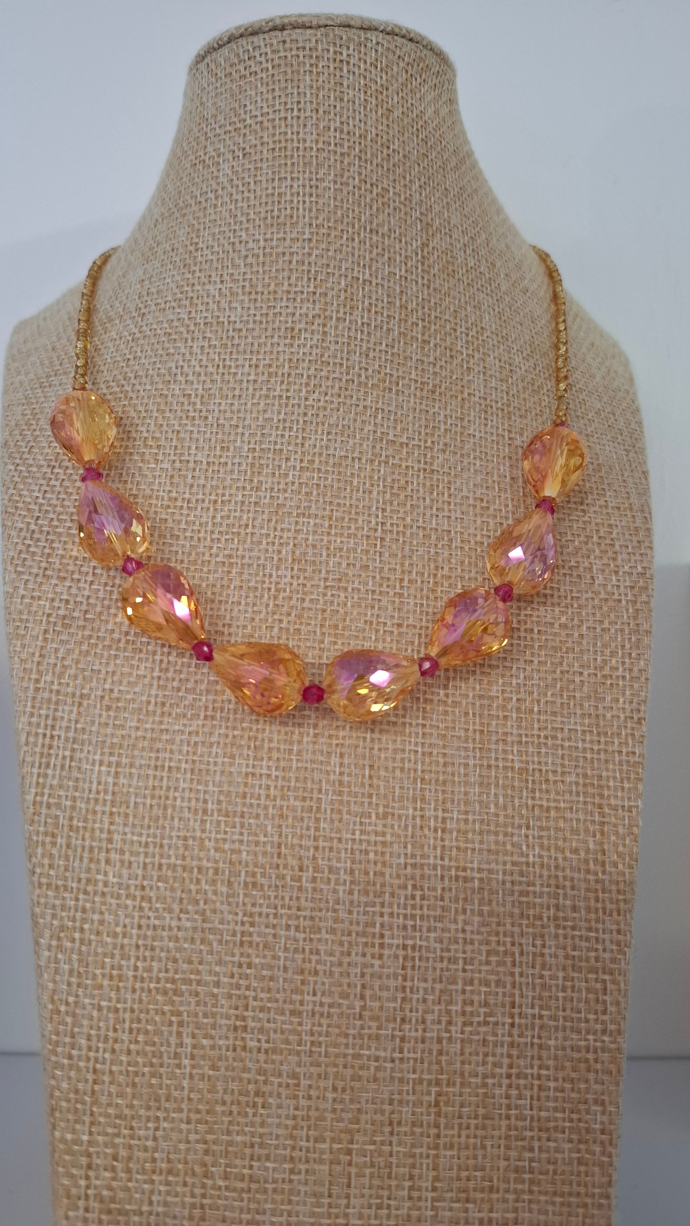 Golden Crystal Necklace