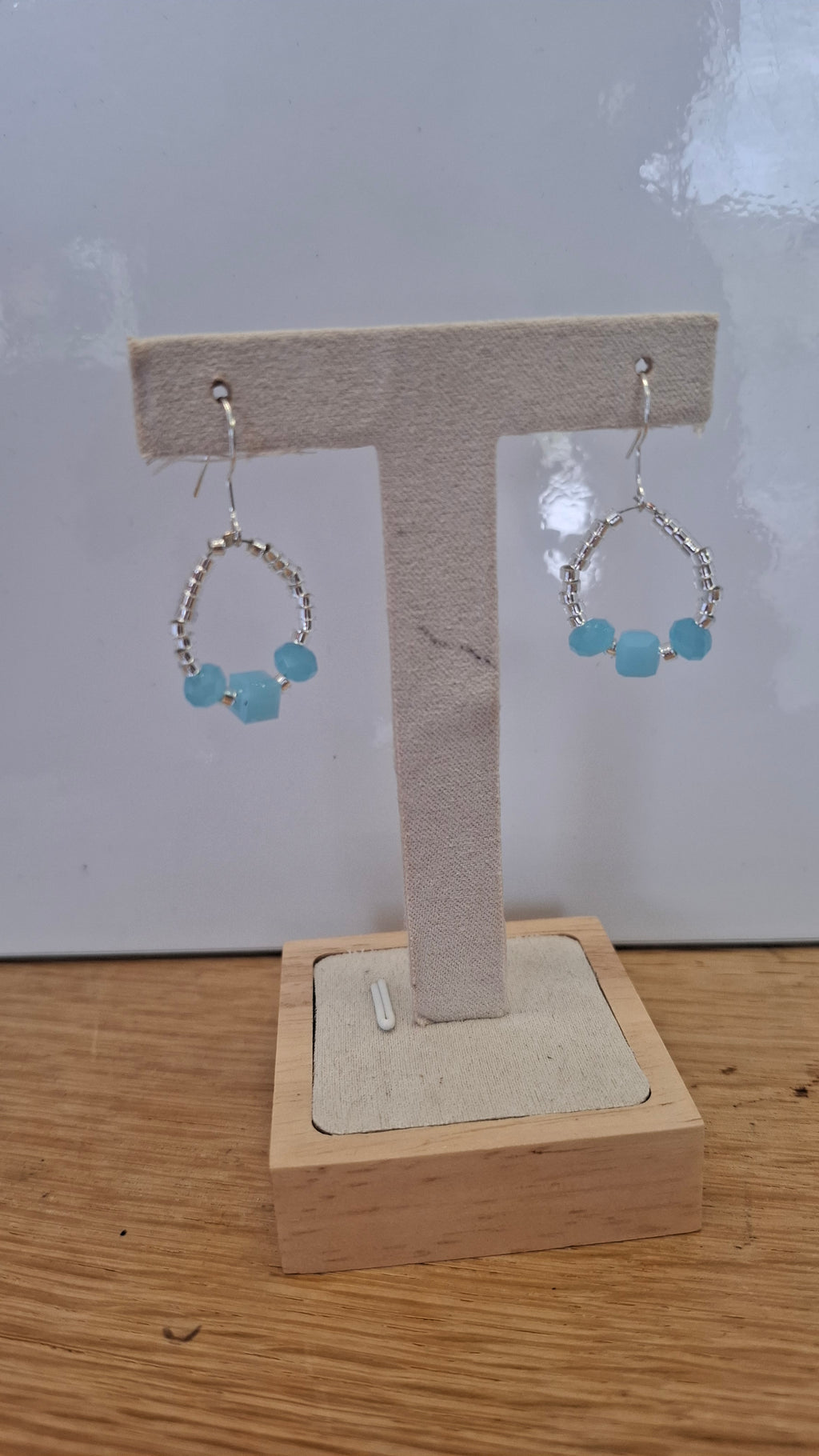 Blue Silver Earrings