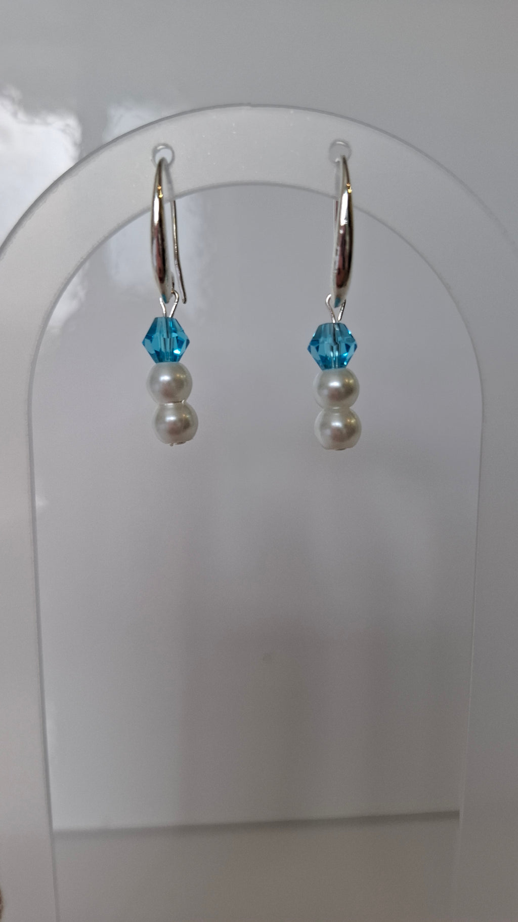 Blue Sheen Pearl Necklace