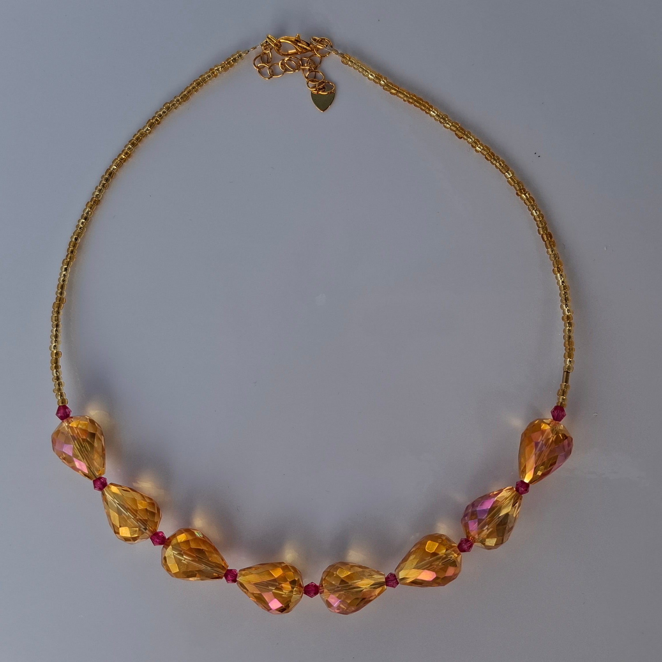 Golden Crystal Necklace