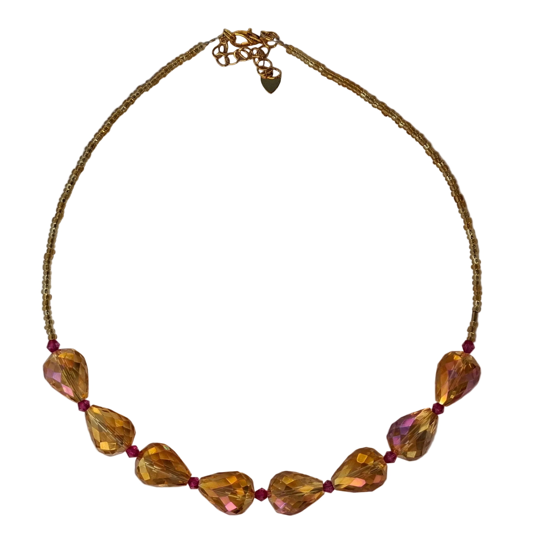 Golden Crystal Necklace