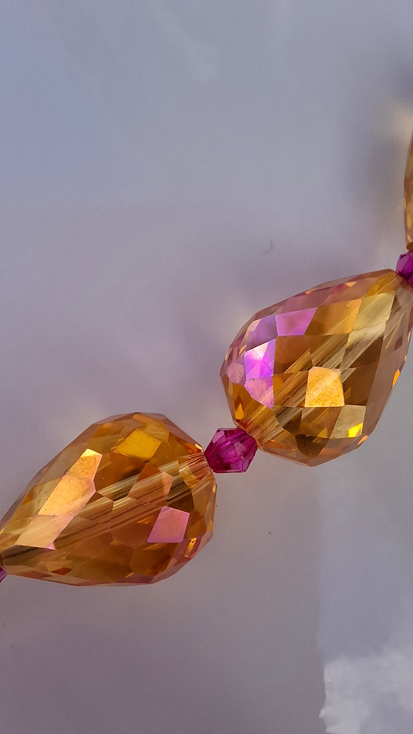 Golden Crystal Necklace