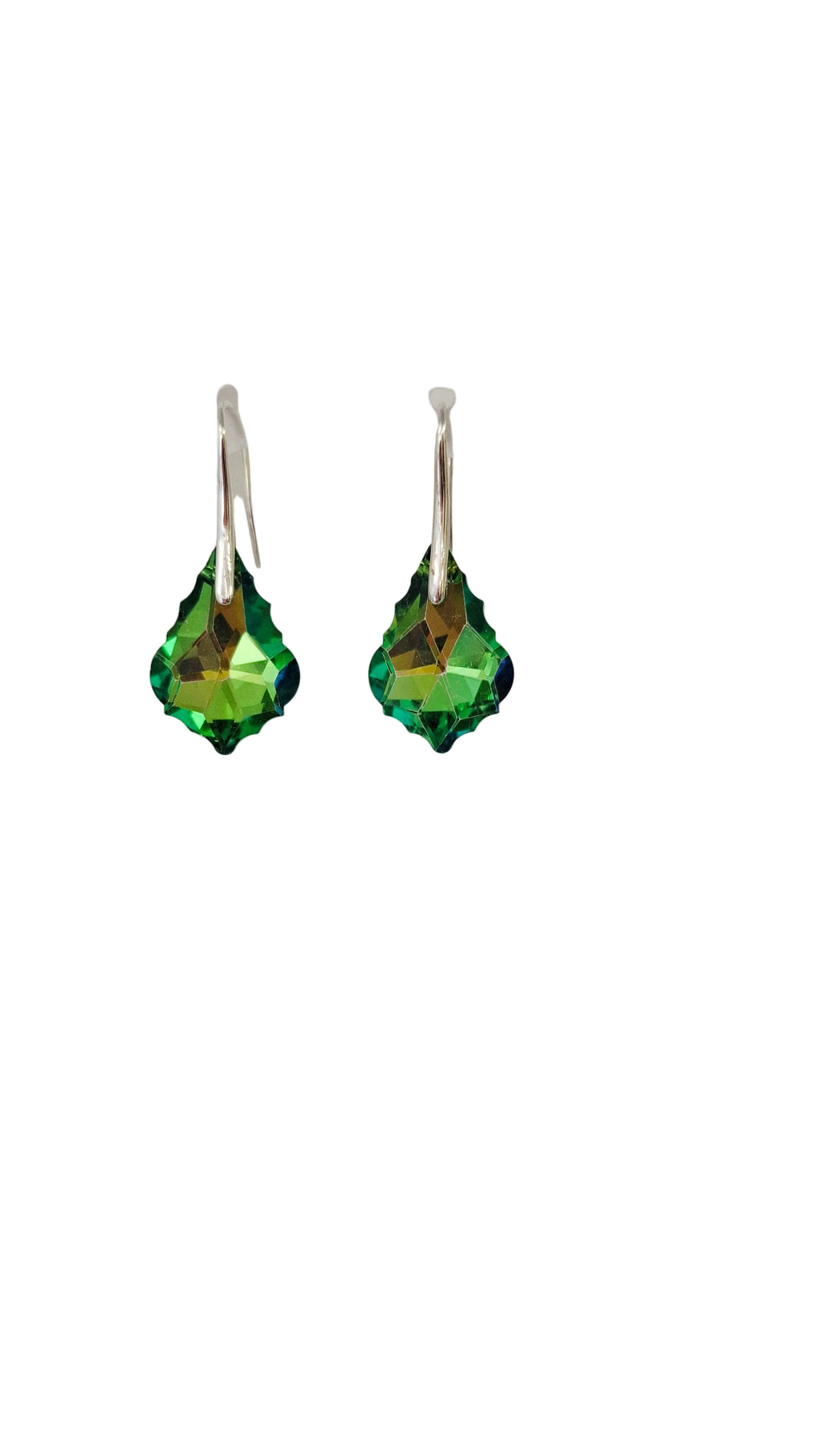 Green Crystal Earrings