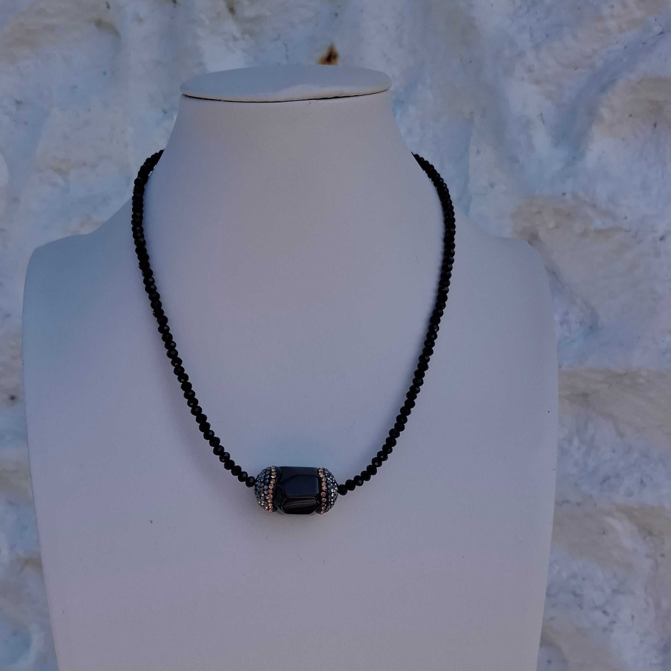 Black Marble Necklace