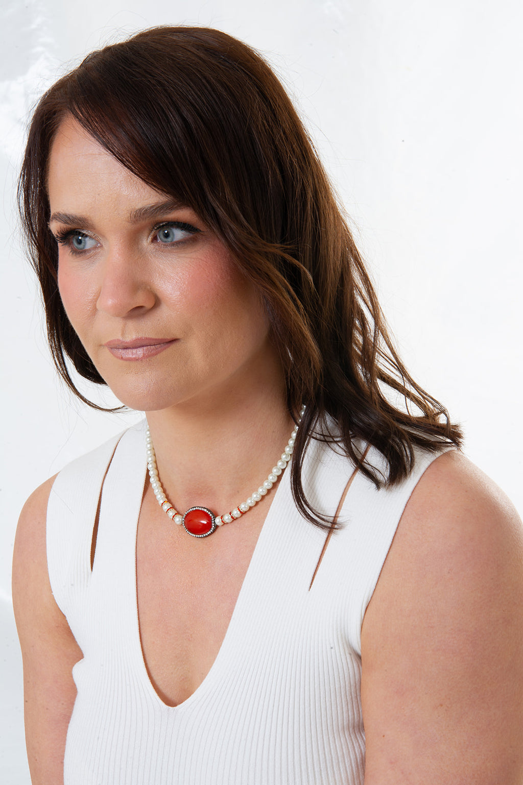 Orange Pendant Necklace