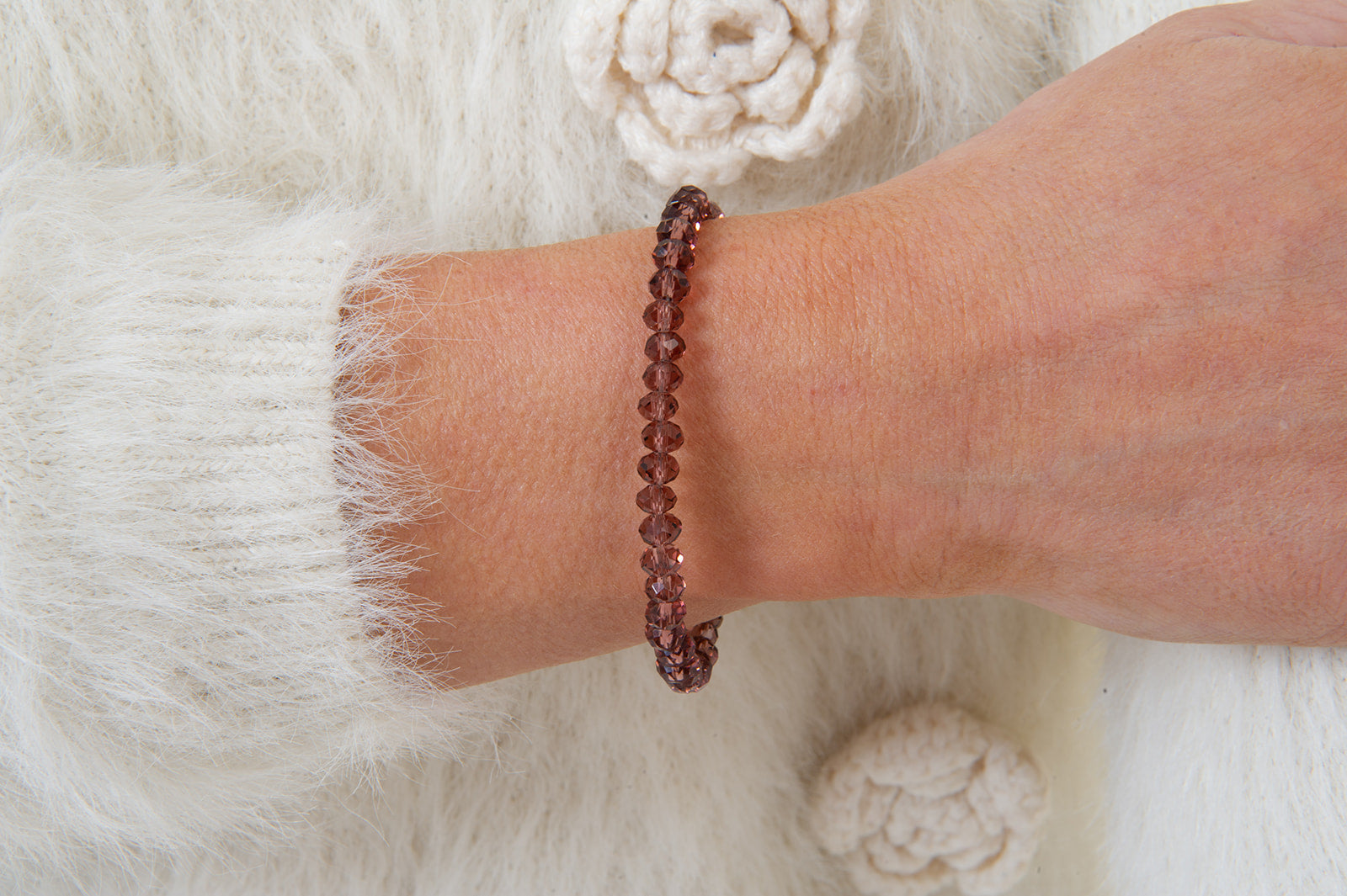 Burgundy Crystal Bracelet