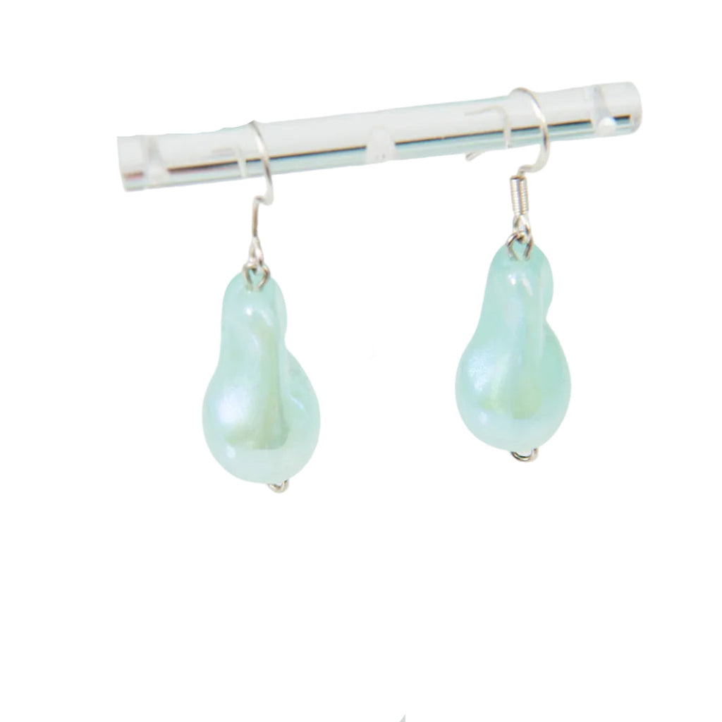 Pear Aqua Earrings