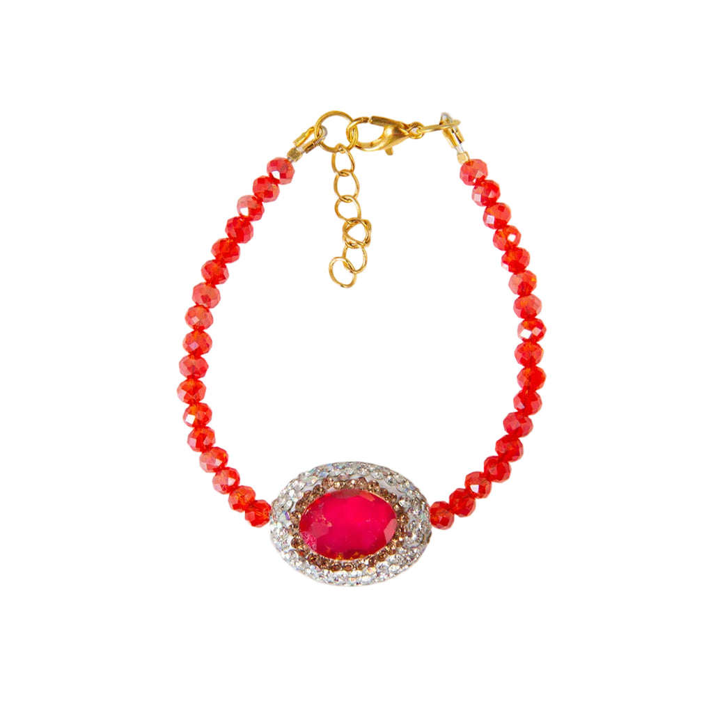 Statement Bracelet Red