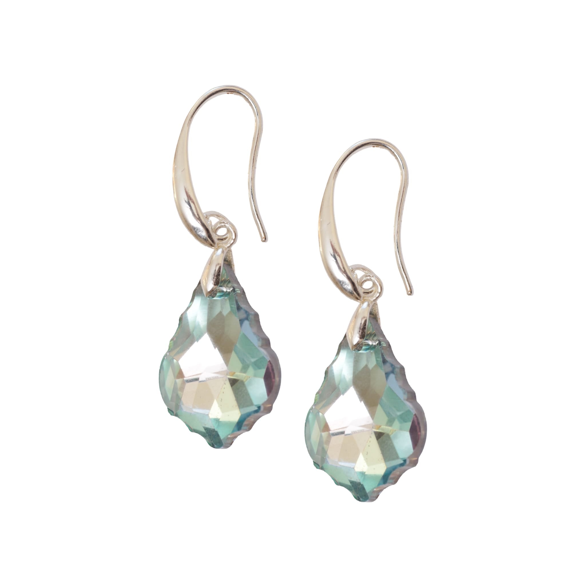 Aqua Crystal Earrings