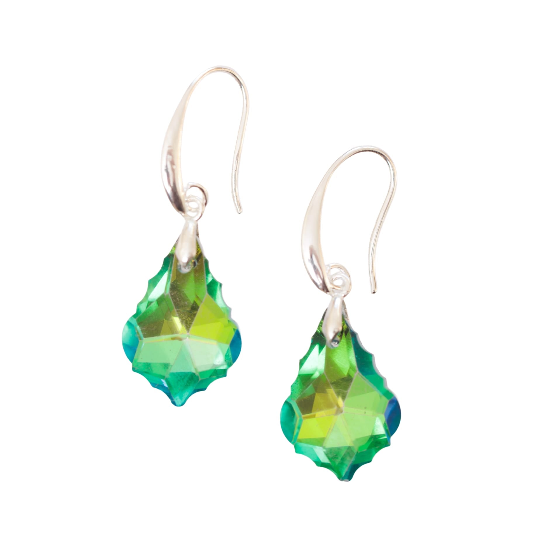 Green Crystal Earrings