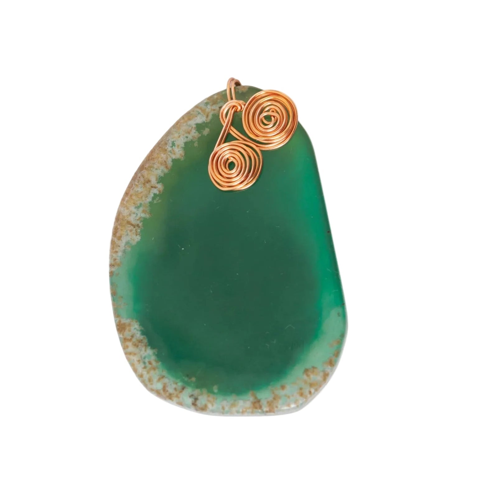 Green Agate Brooch