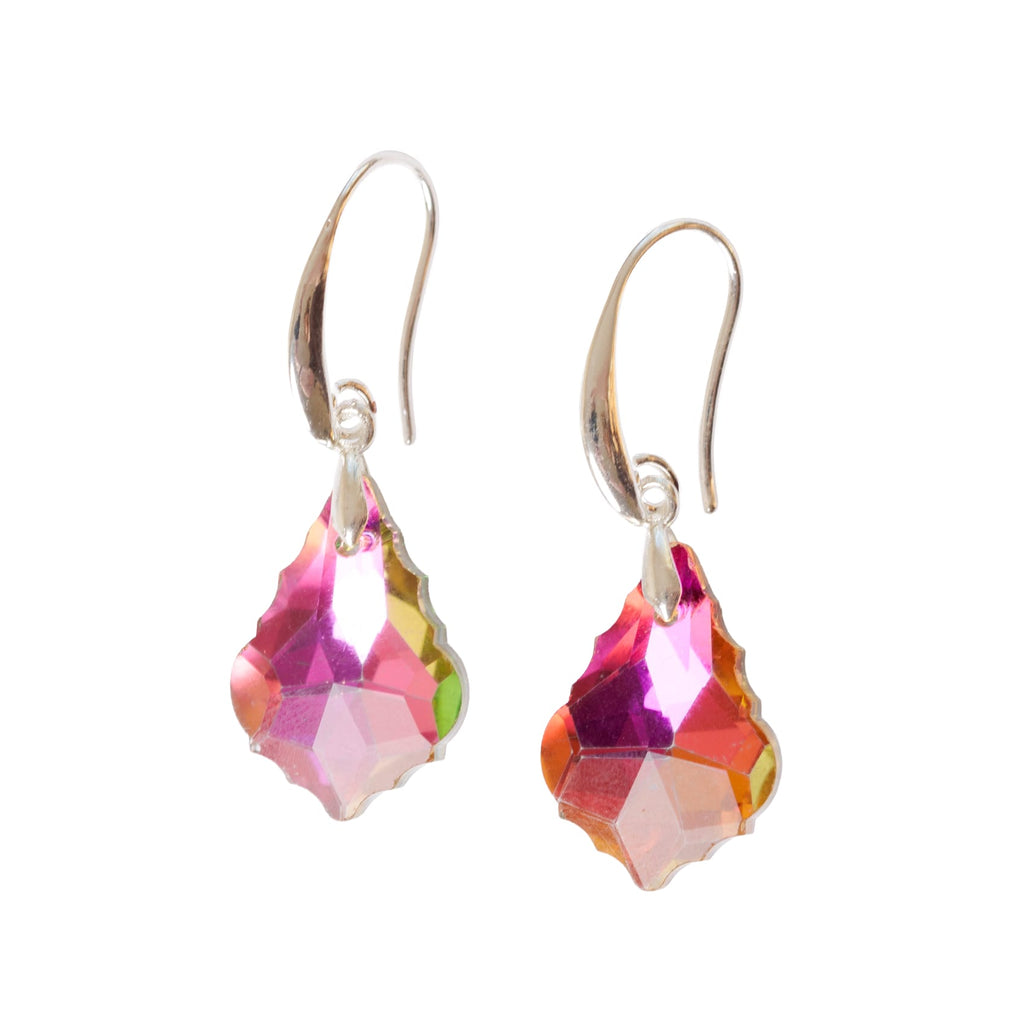 Cerise Crystal Earrings